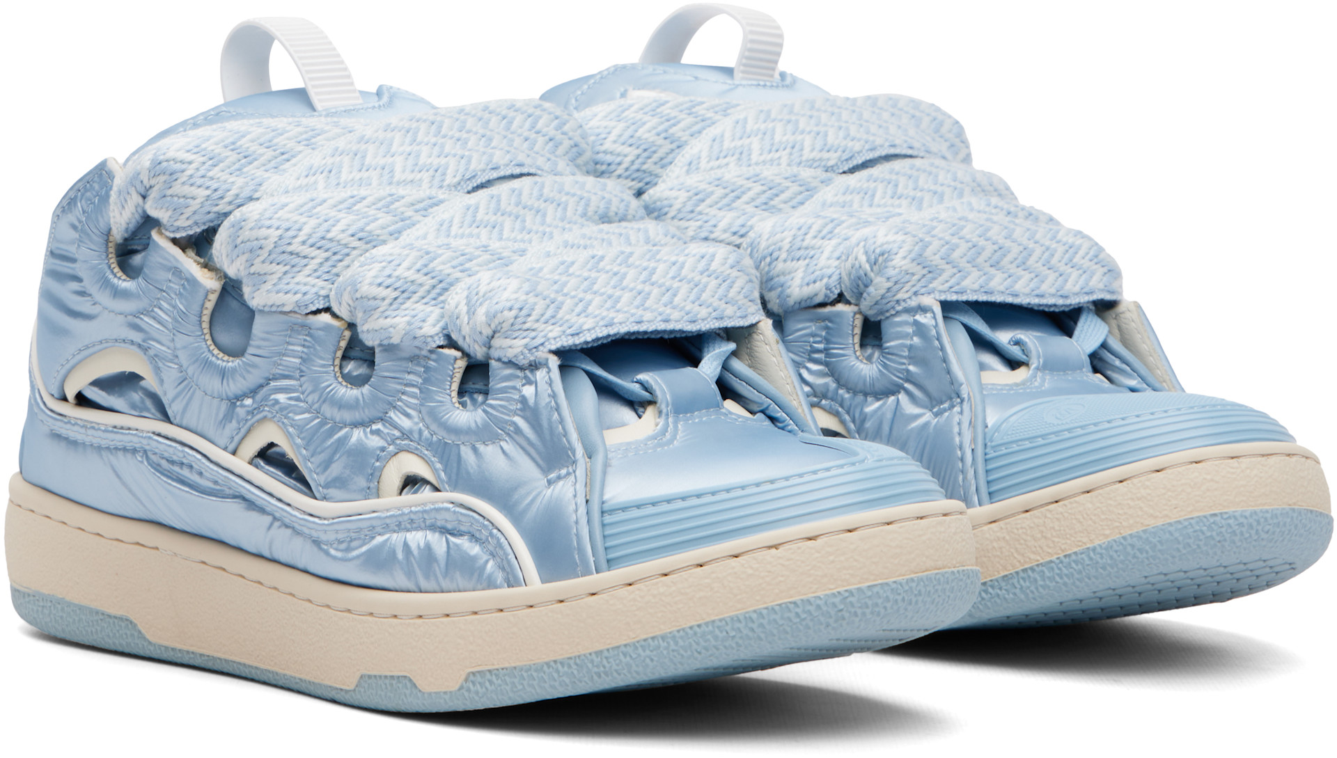 Lanvin - Baskets Curb bleues en nylon