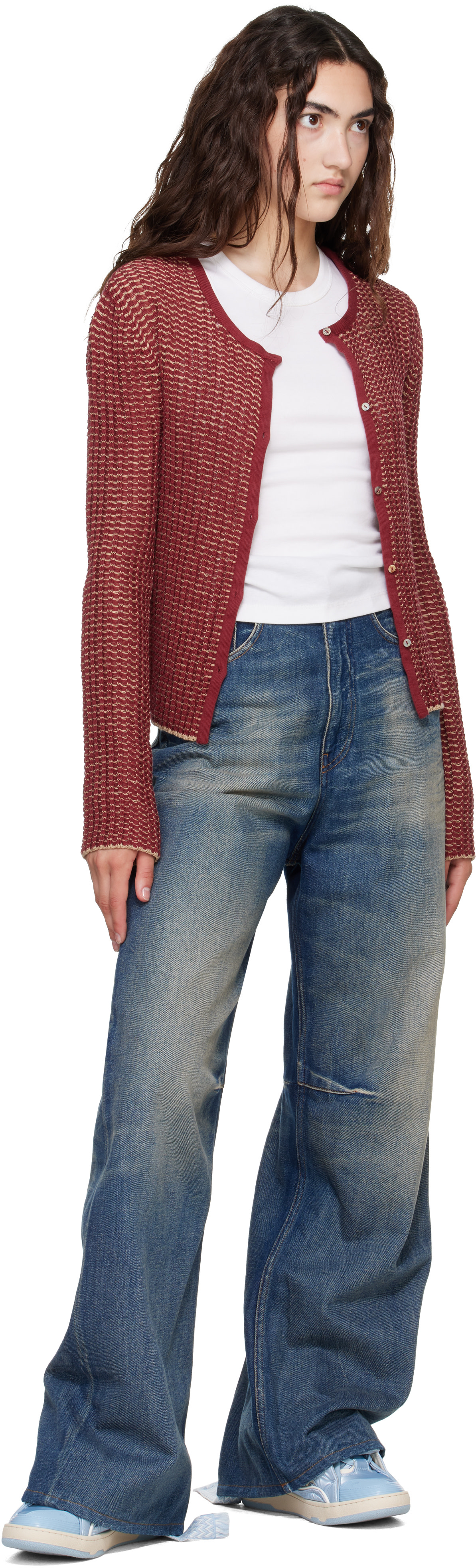 Lanvin - Baskets Curb bleues en nylon