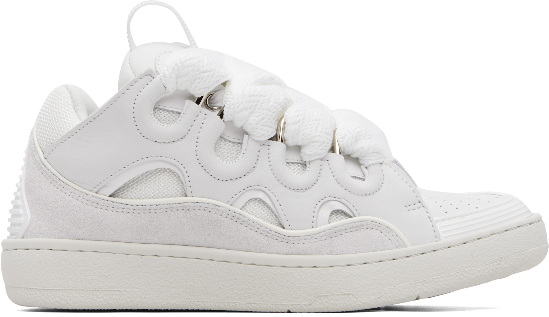 Lanvin - Baskets Curb blanches