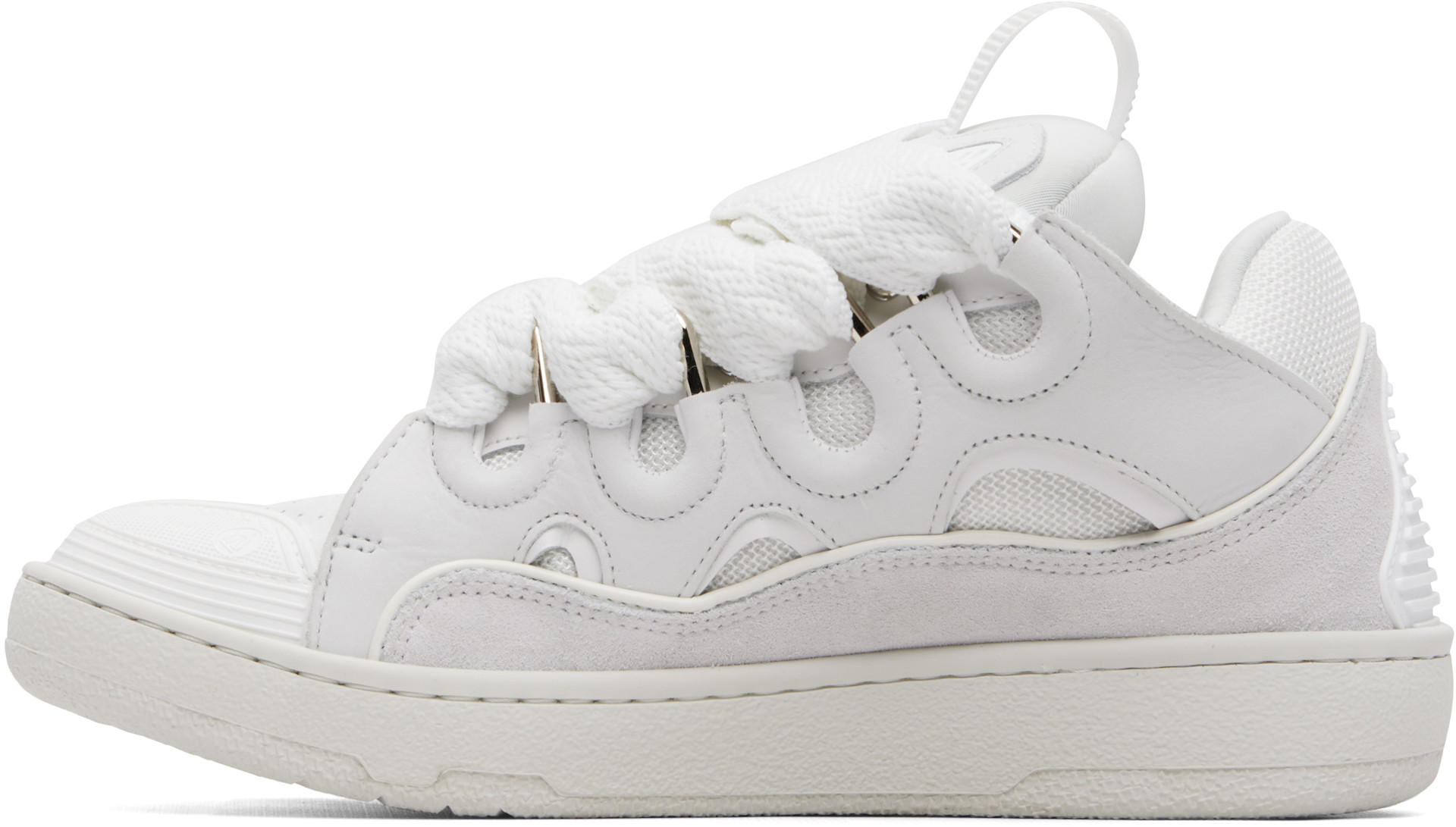 Lanvin - Baskets Curb blanches
