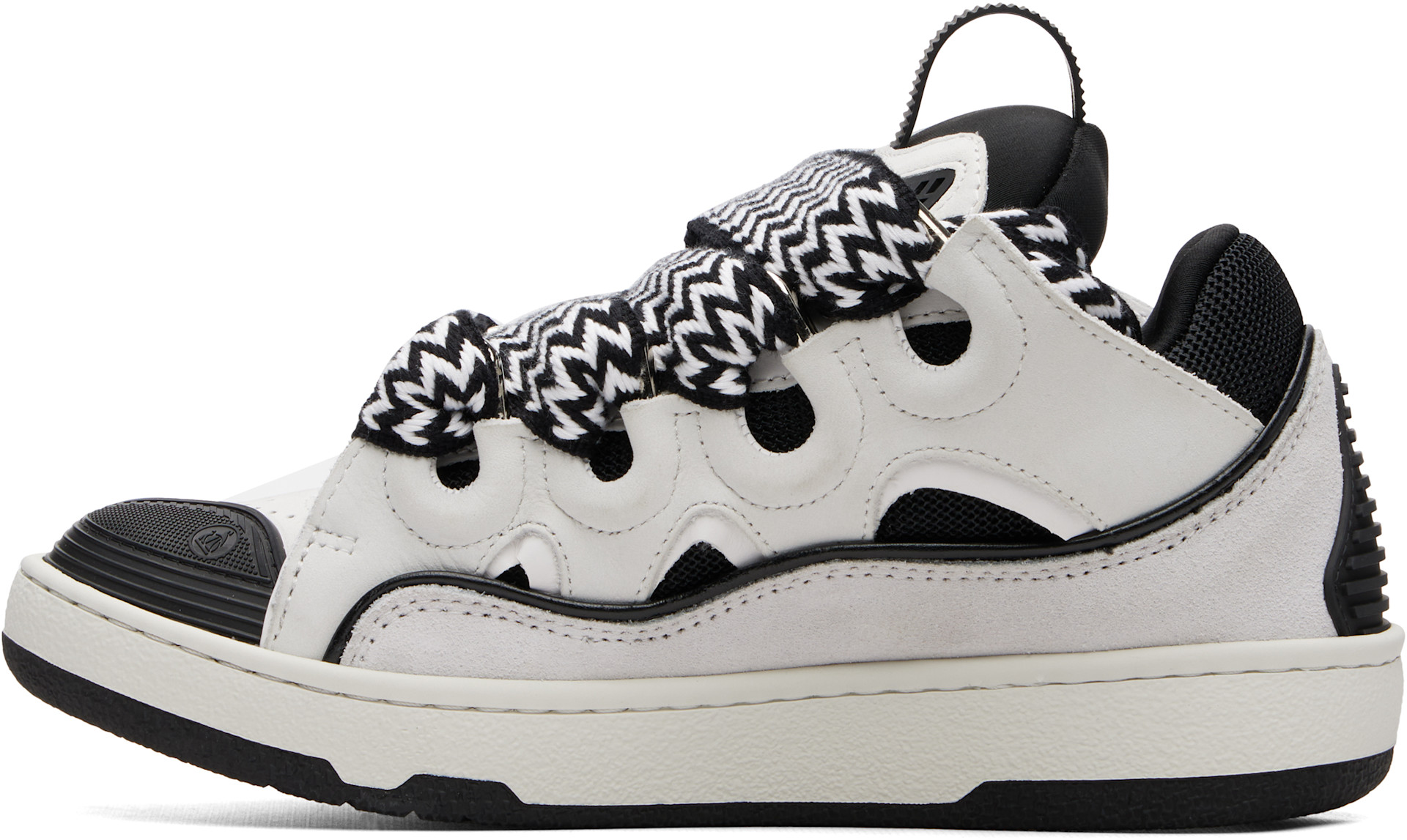 Lanvin - Baskets Curb blanc et noir