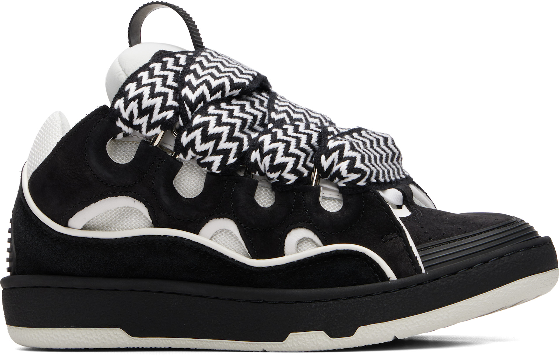 Lanvin - Baskets Curb noir et blanc