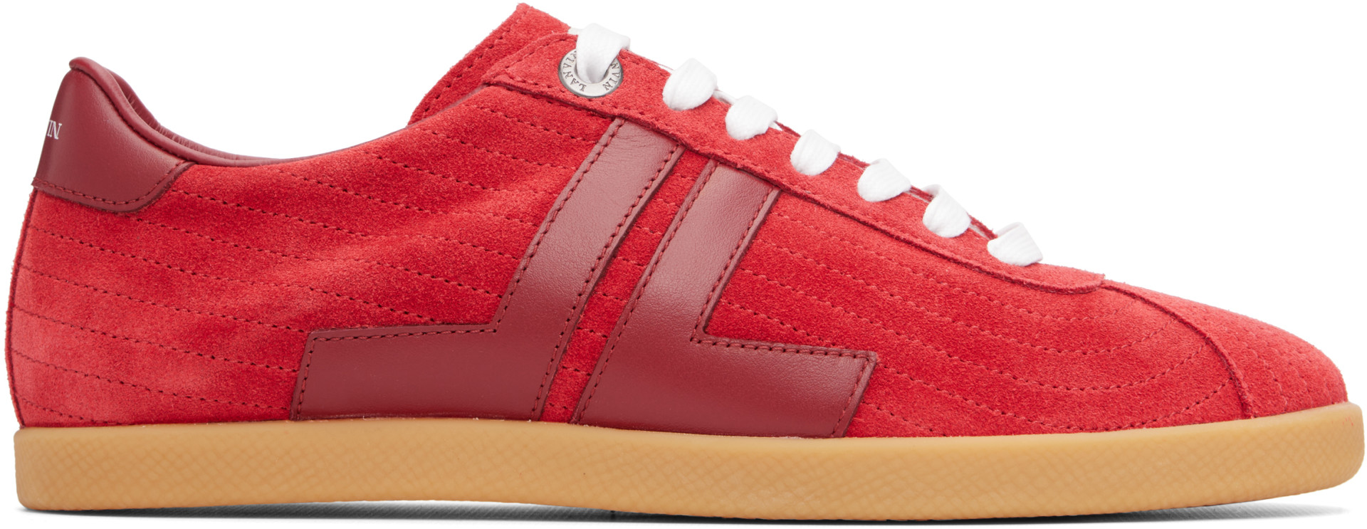 Lanvin - Baskets Glen 2.0 bourgogne