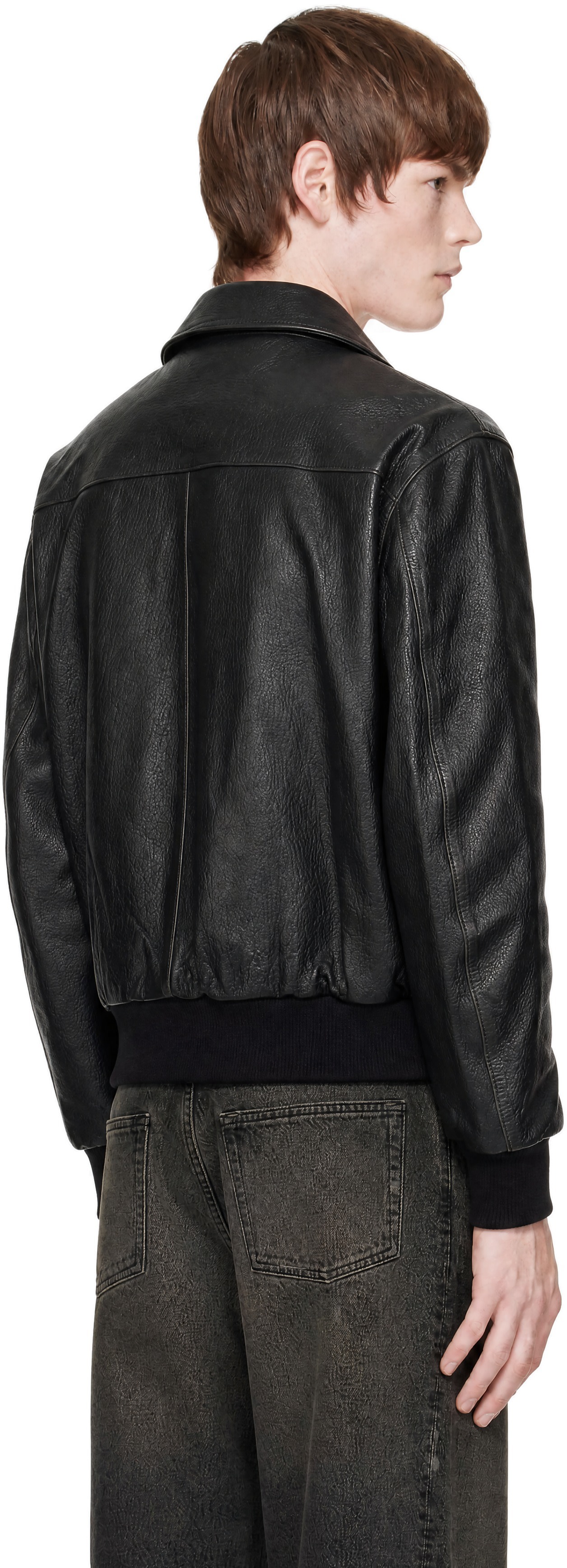 COOR - Black Goat Skin A-2 Leather Jacket