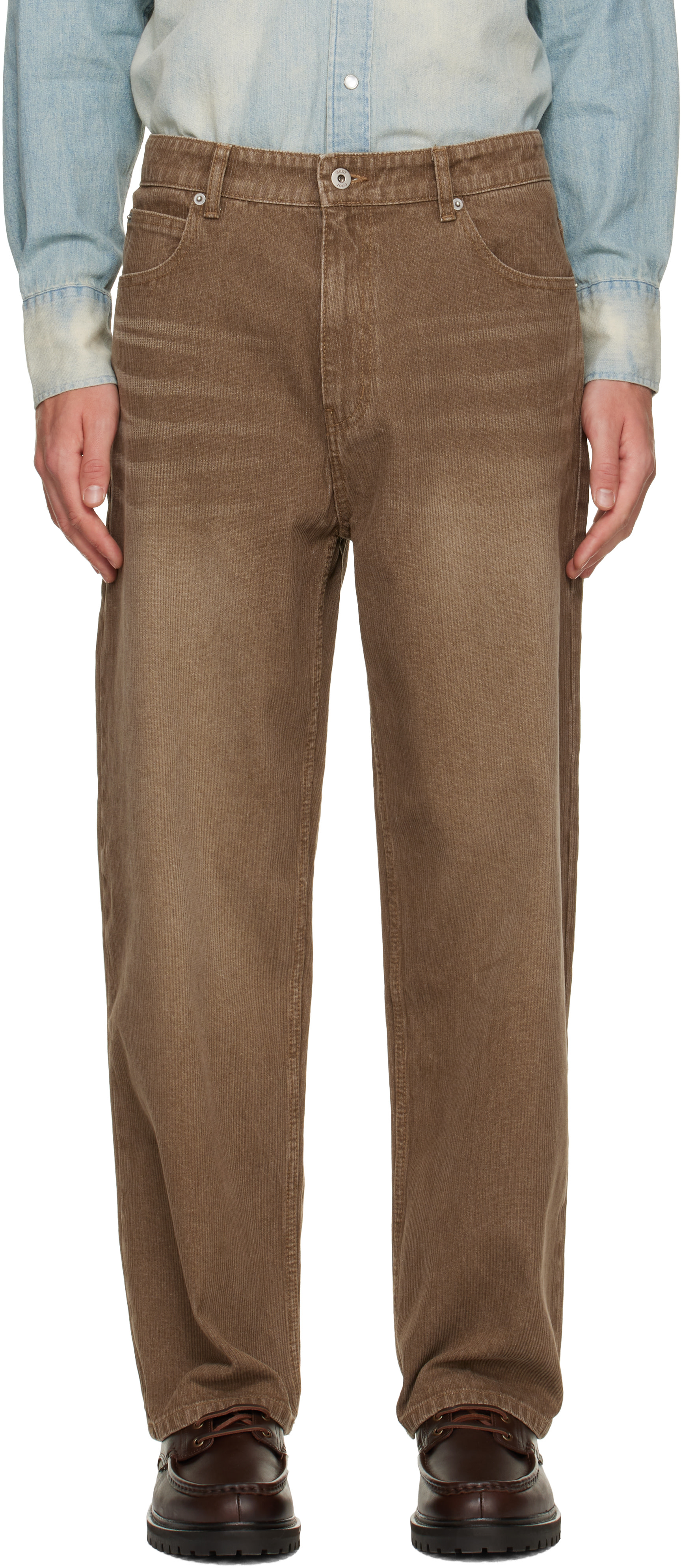 COOR - Jean texturé brun