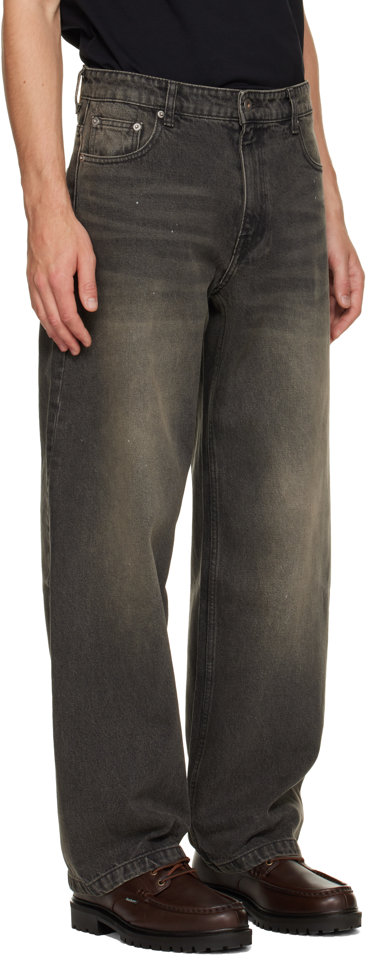 COOR - Brown Back Side Washed Jeans