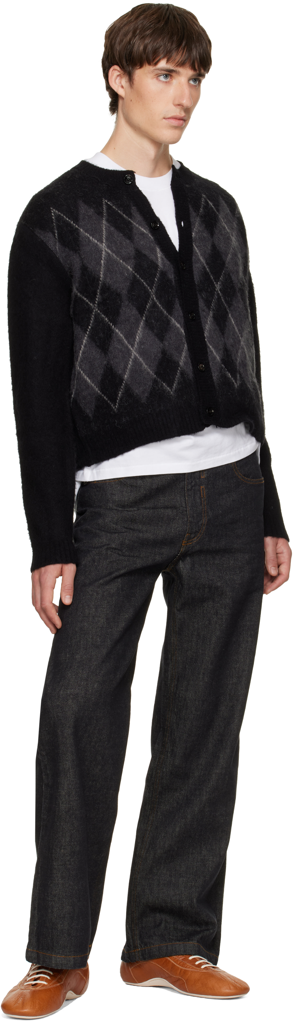 COOR - Navy Rigid Semi Flare Jeans