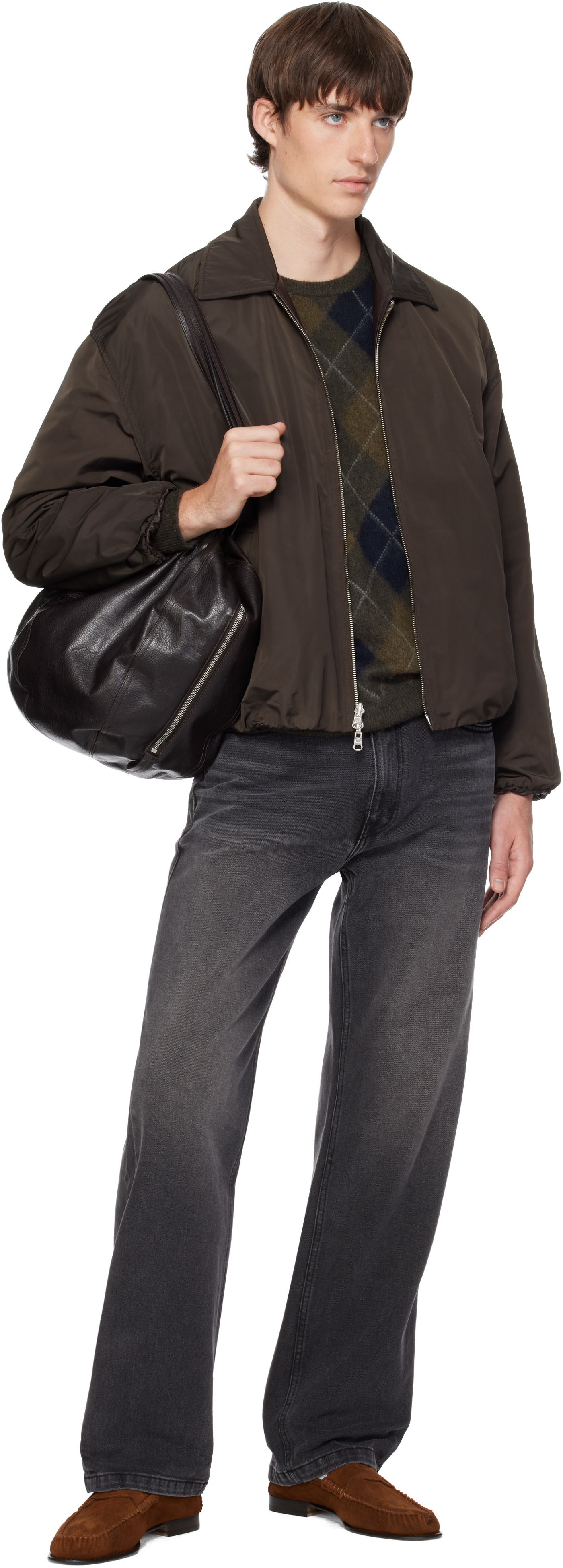COOR - Black Washed Straight Leg Jeans