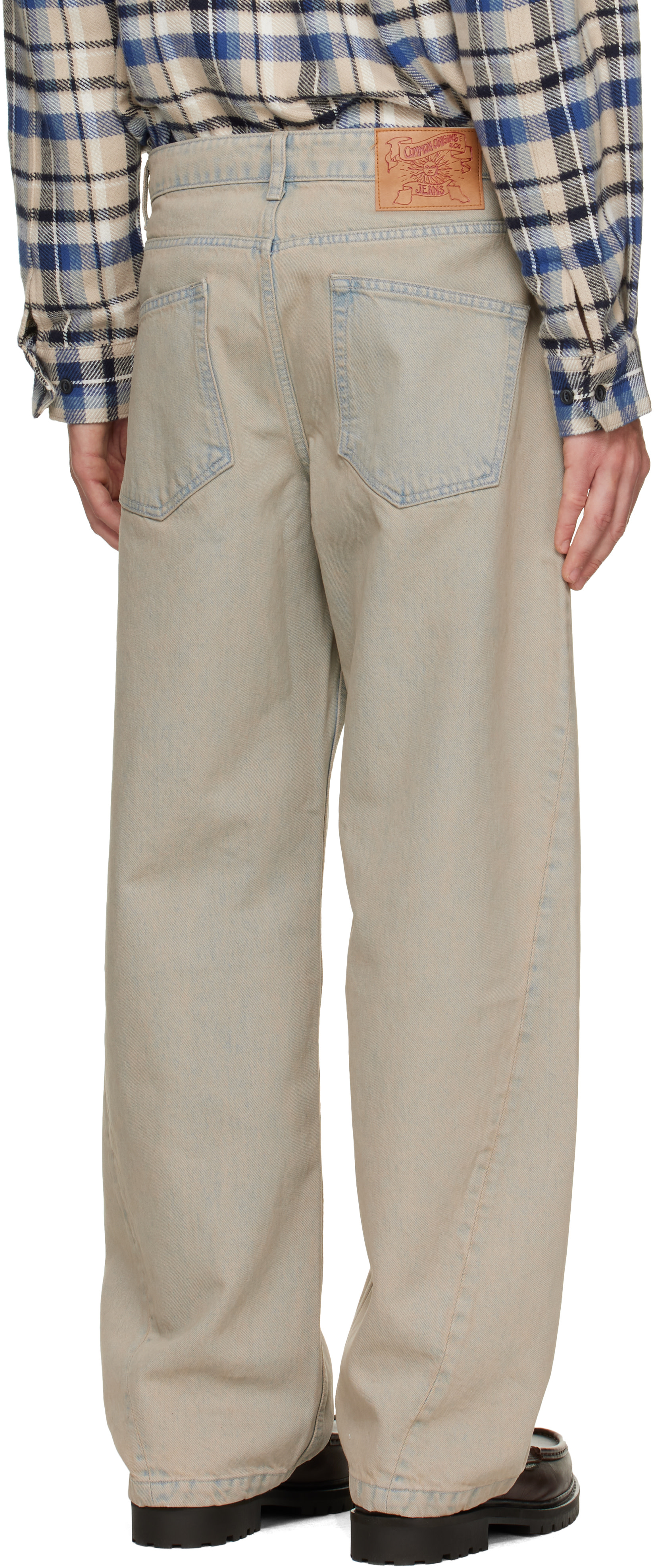 COOR - Beige Back Side Color Washed Jeans
