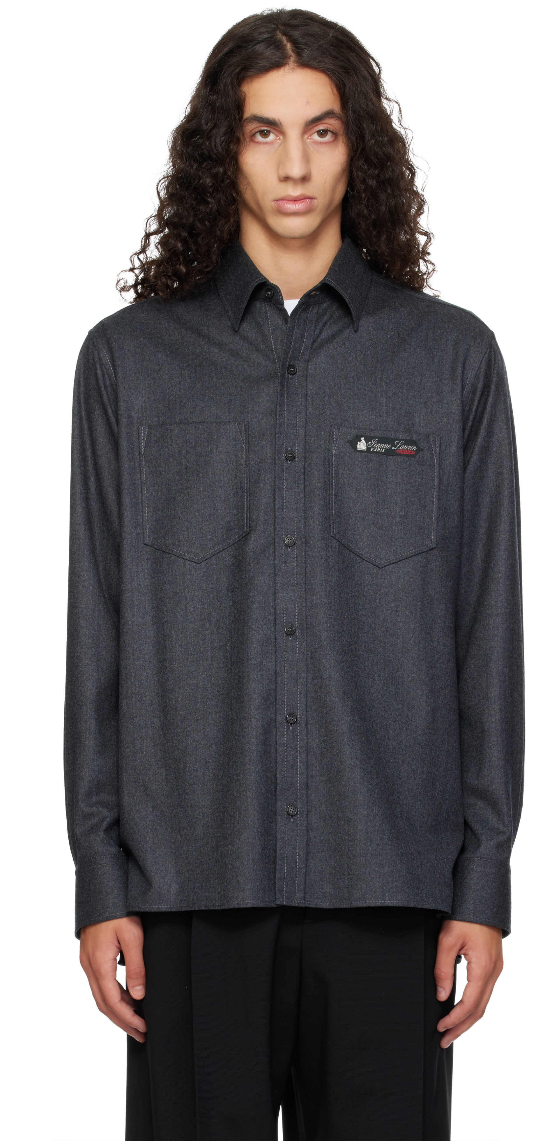 Lanvin - Gray Straight-Cut Overshirt