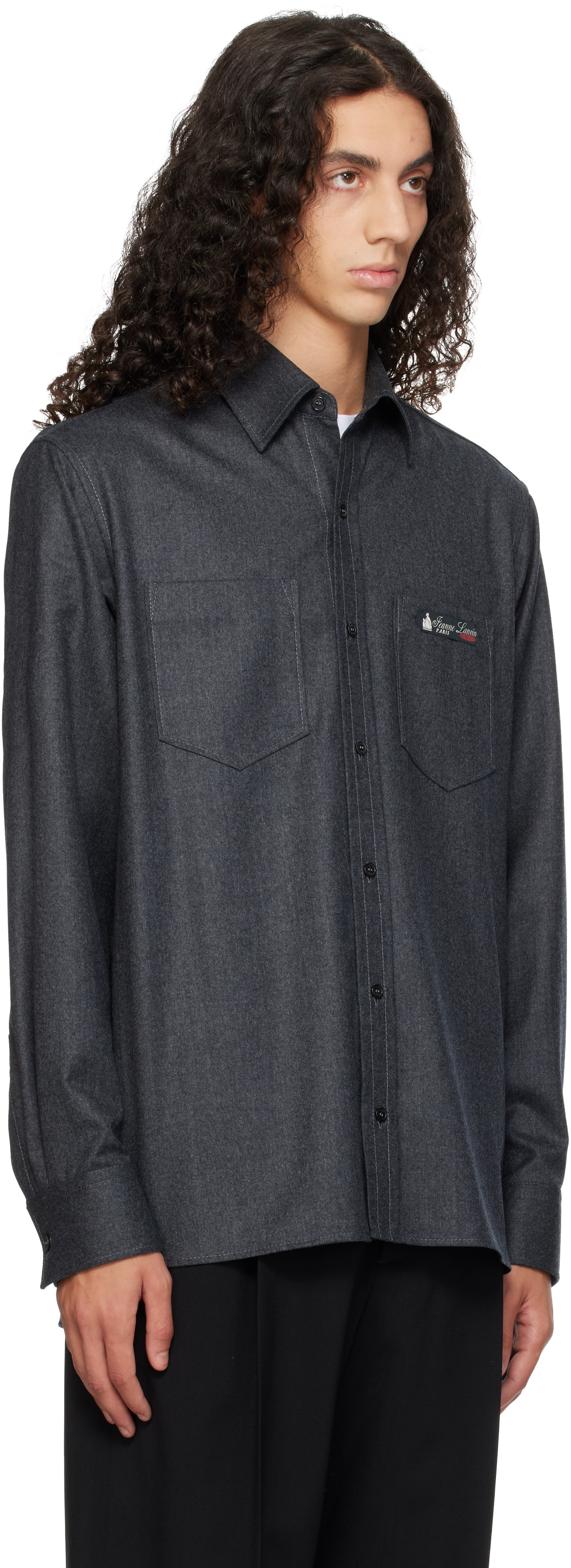 Lanvin - Gray Straight-Cut Overshirt