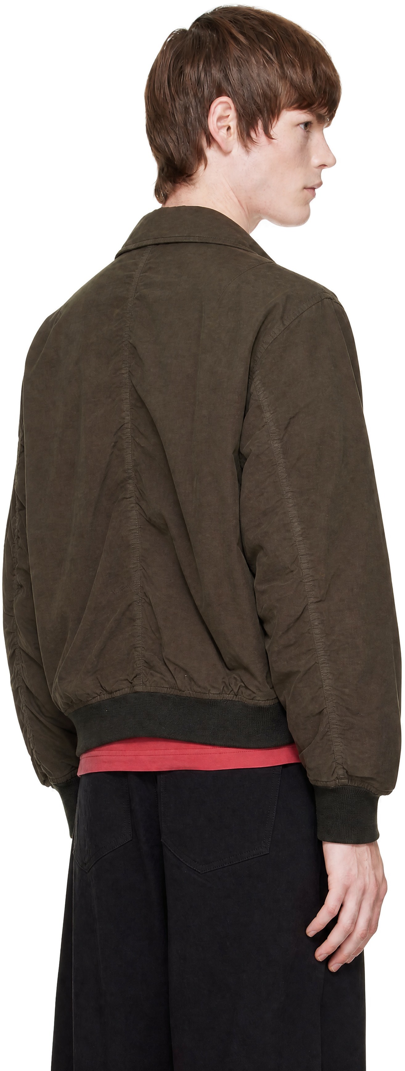 COOR - Brown Dyed Cotton Flight Jacket