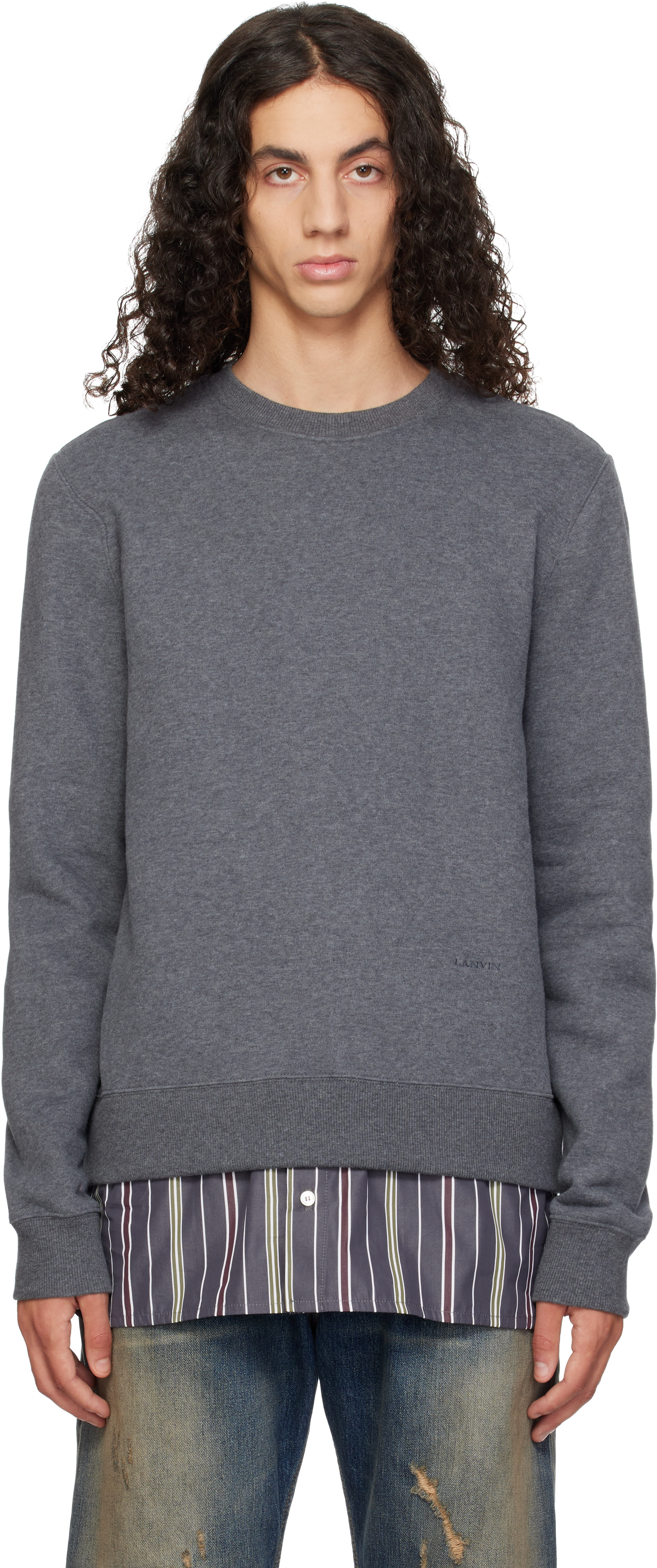 Lanvin - Gray Layered Sweatshirt