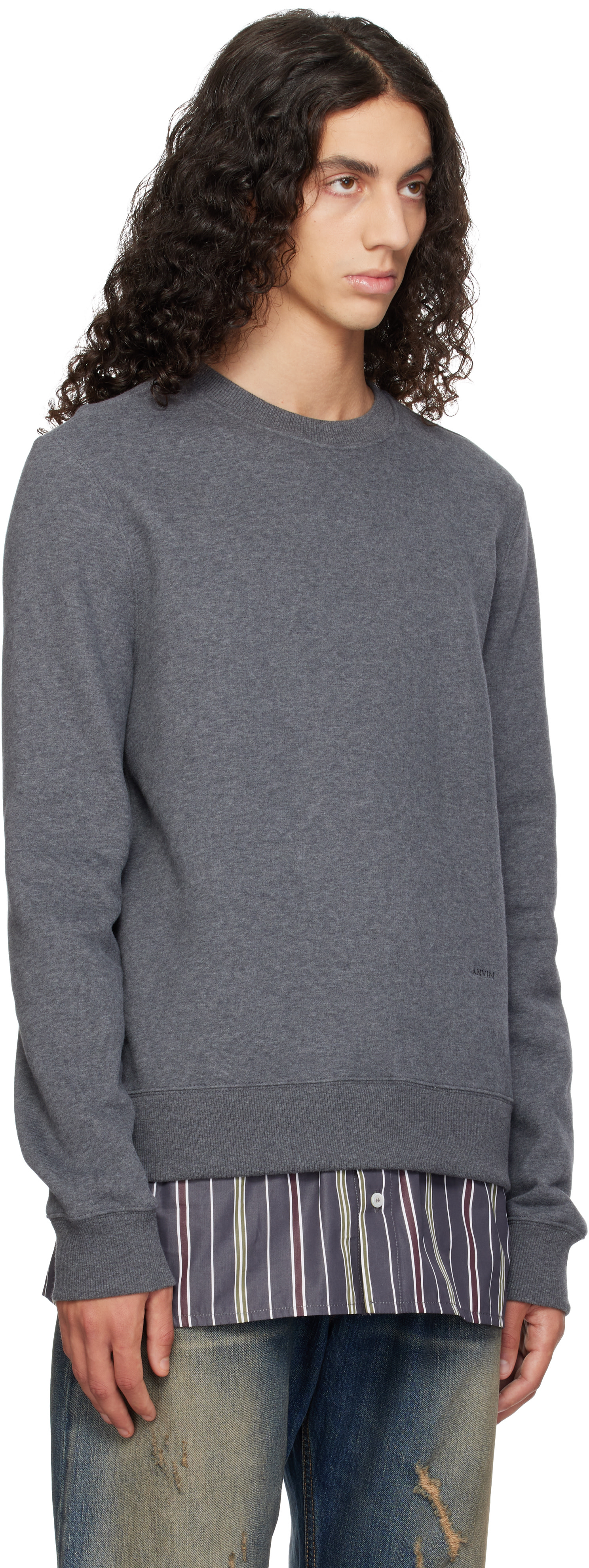 Lanvin - Gray Layered Sweatshirt