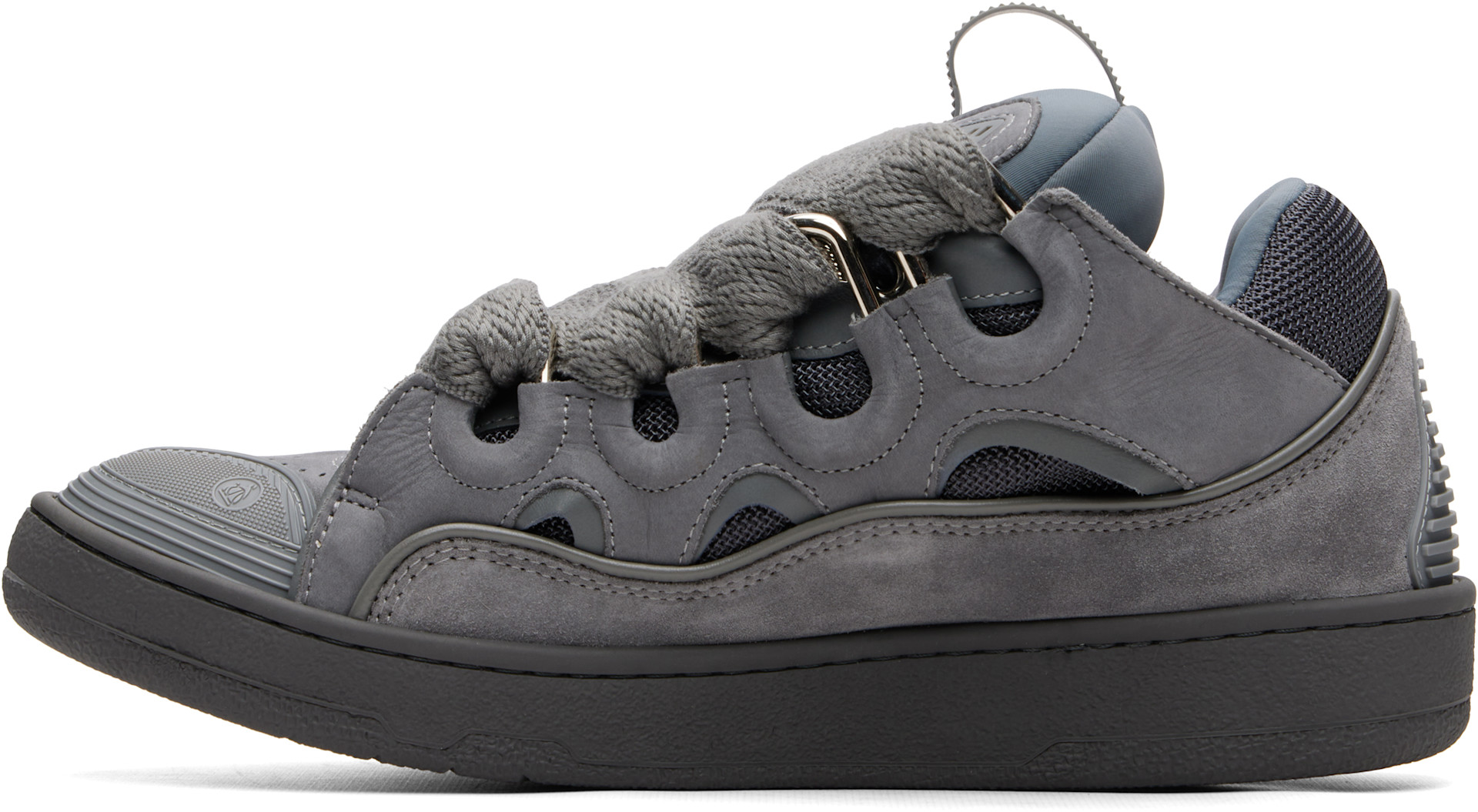 Lanvin - Gray Monocolor Curb Sneakers