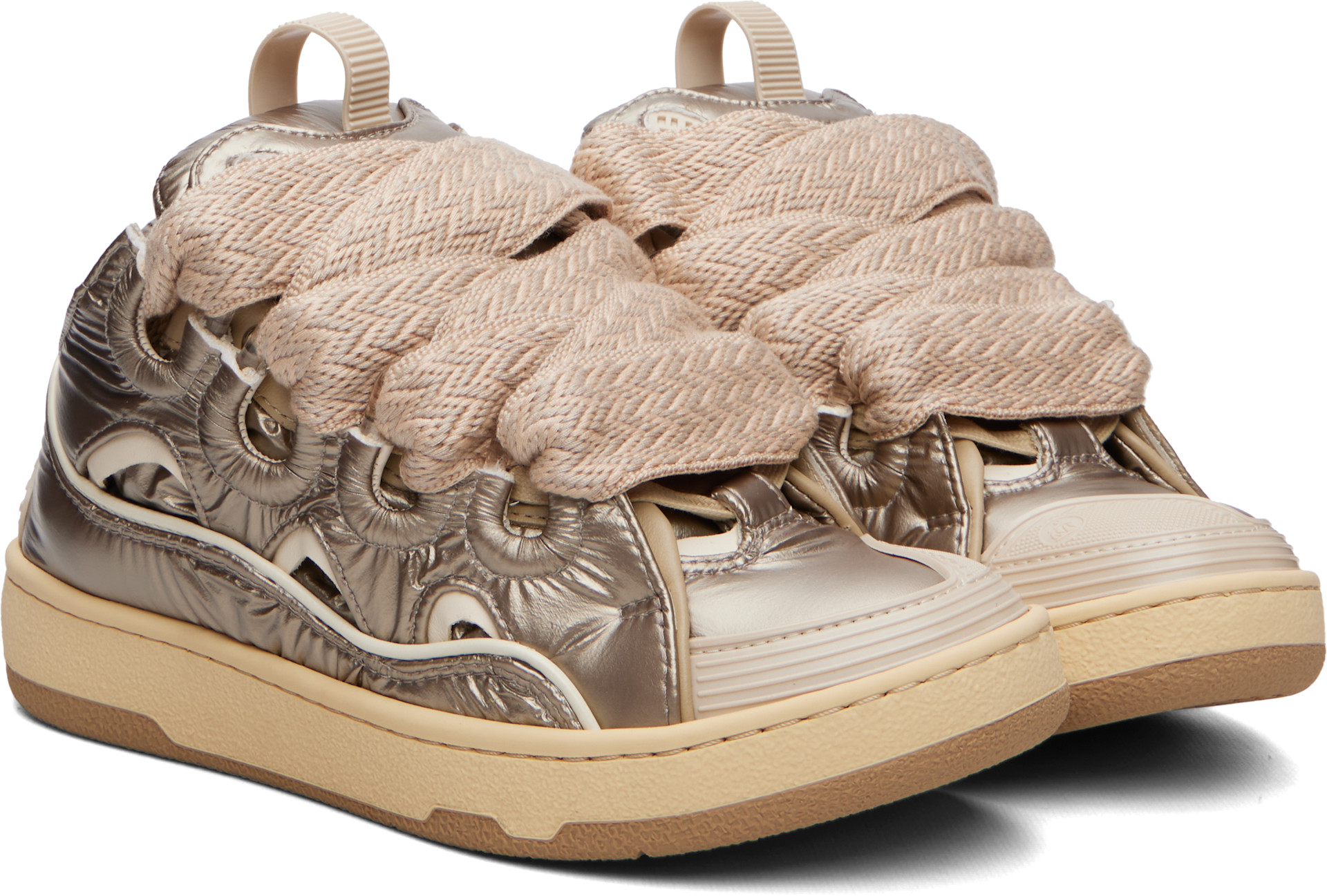 Lanvin - Baskets Curb jaunes
