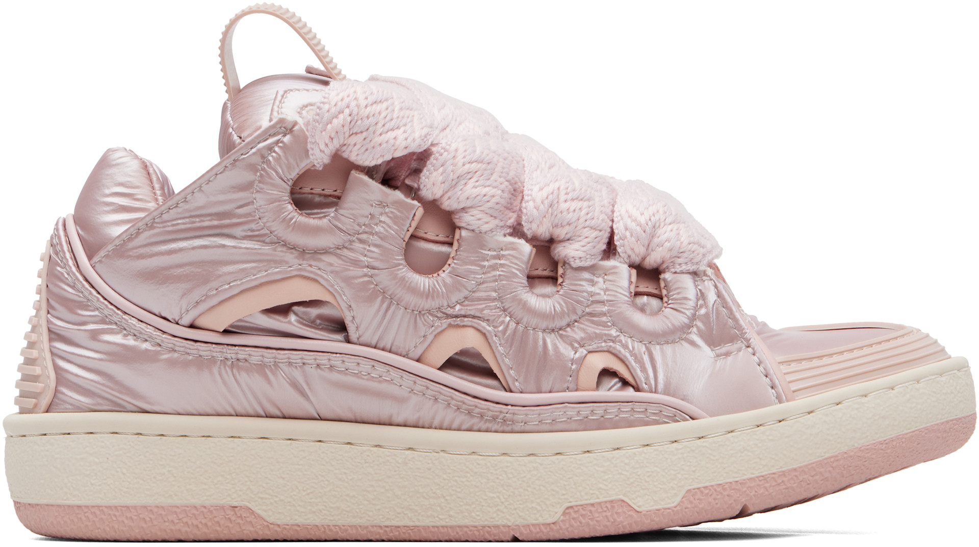 Lanvin - Pink Nylon Curb Sneakers
