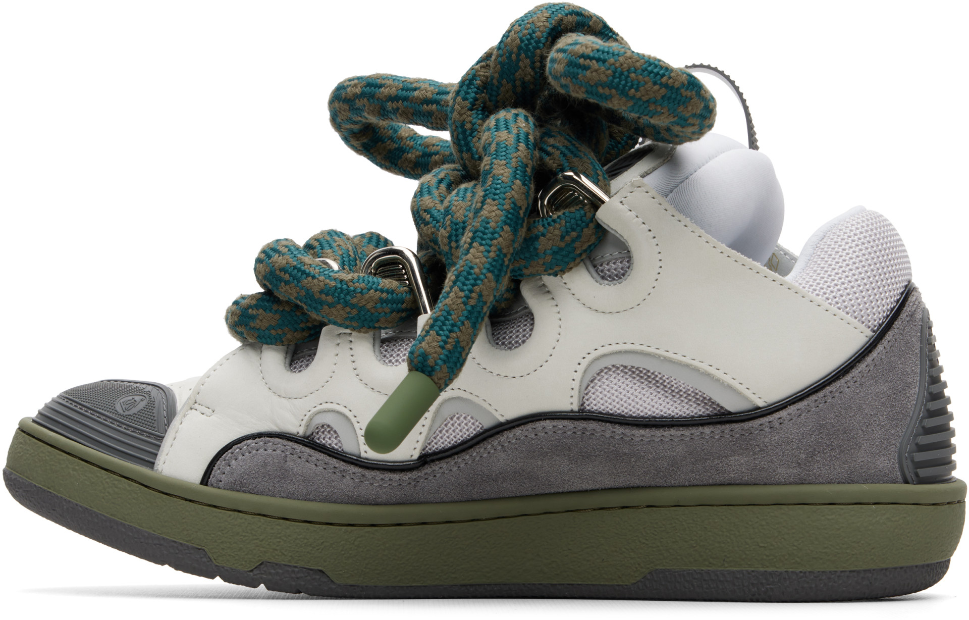 Lanvin - Gray Curb Snake Sneakers