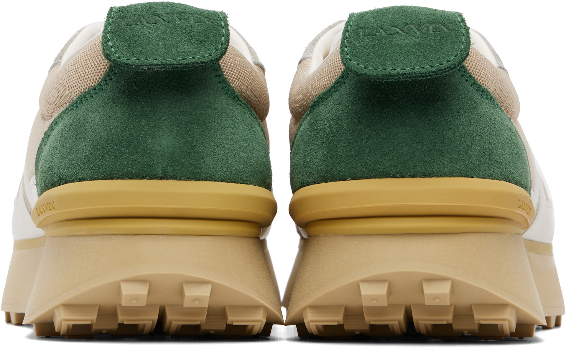 Lanvin - Baskets Bumpr beiges en filet