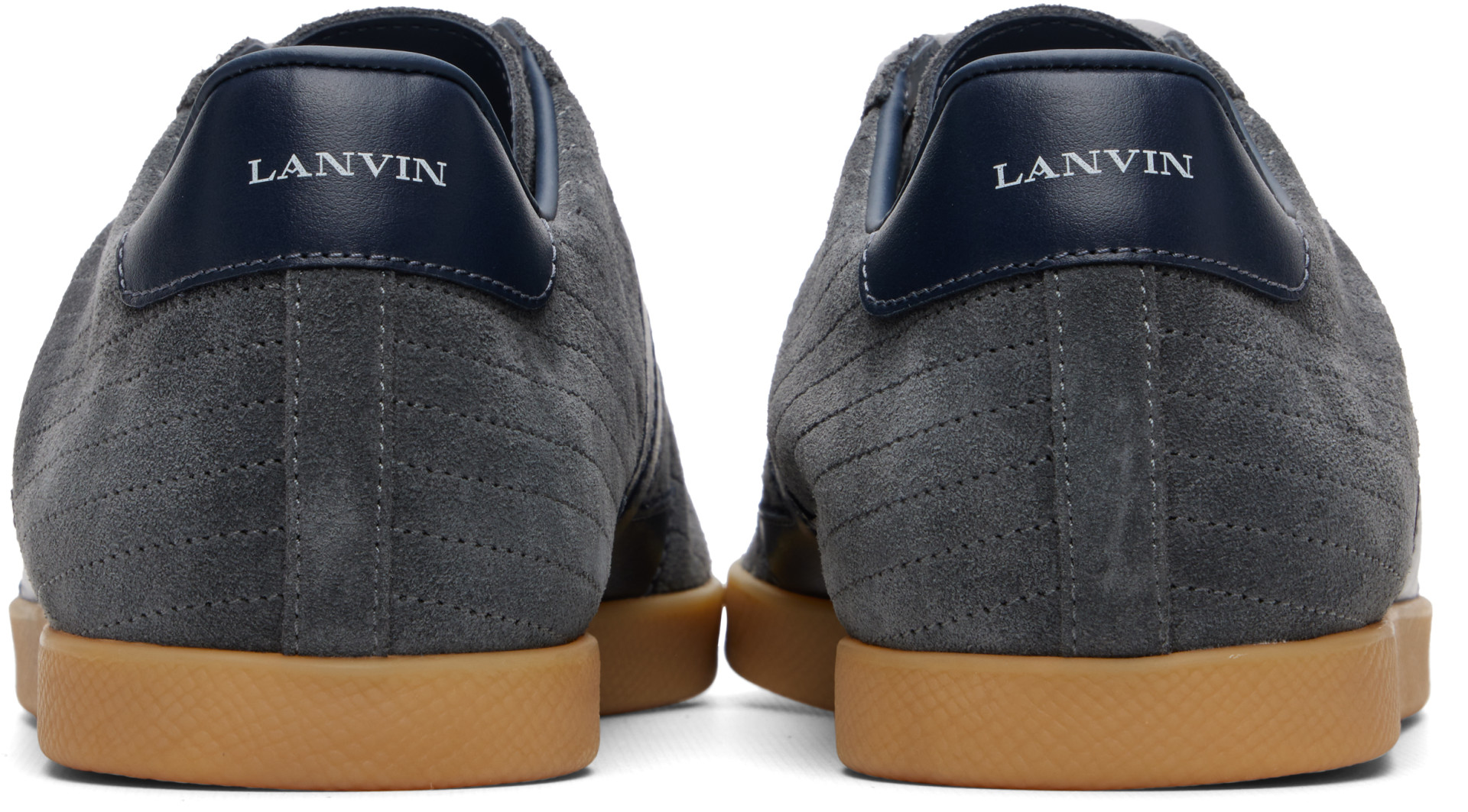 Lanvin - Gray Glen Full Leather Sneakers