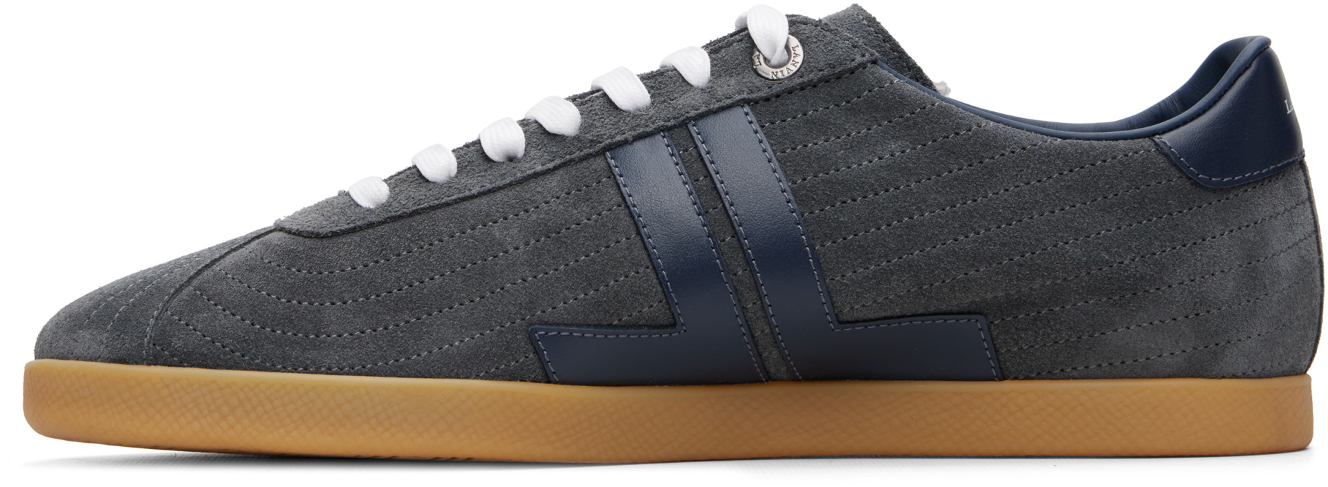 Lanvin - Gray Glen Full Leather Sneakers