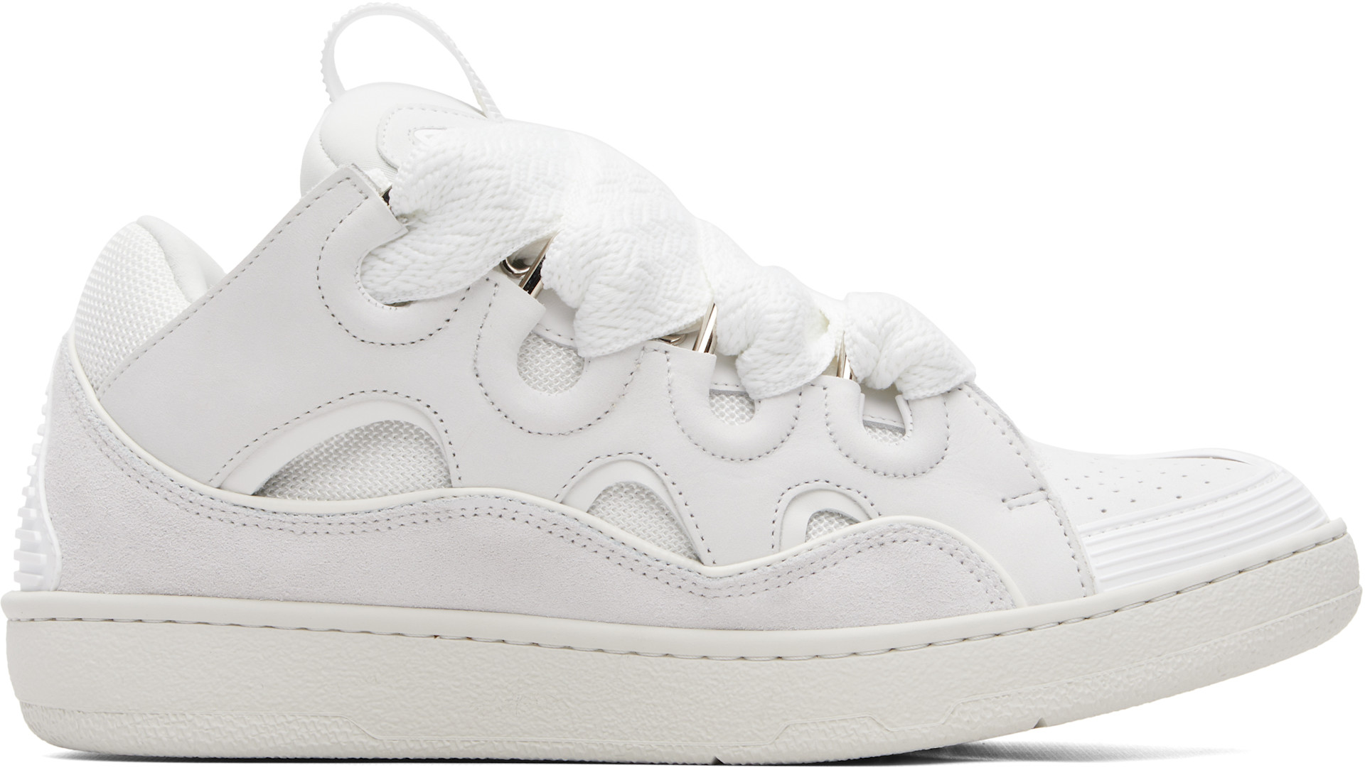 Lanvin - Baskets Curb blanches