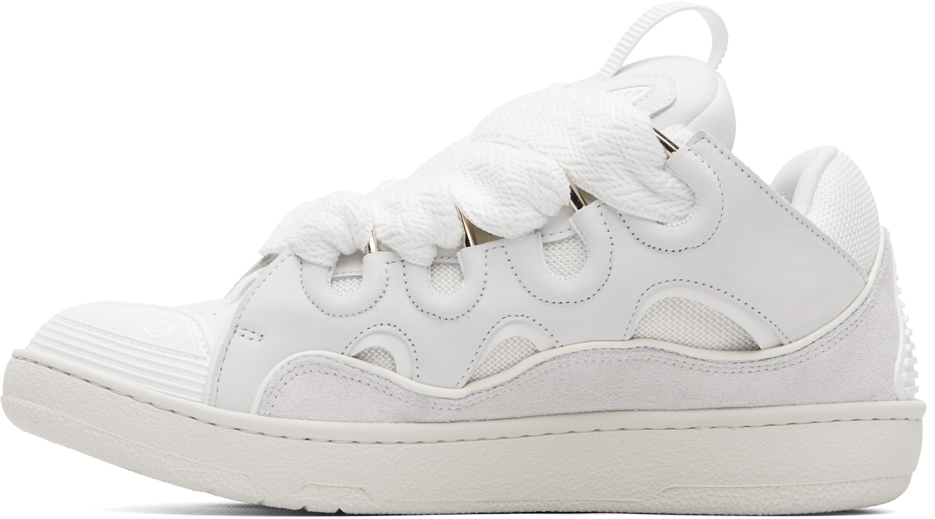 Lanvin - Baskets Curb blanches
