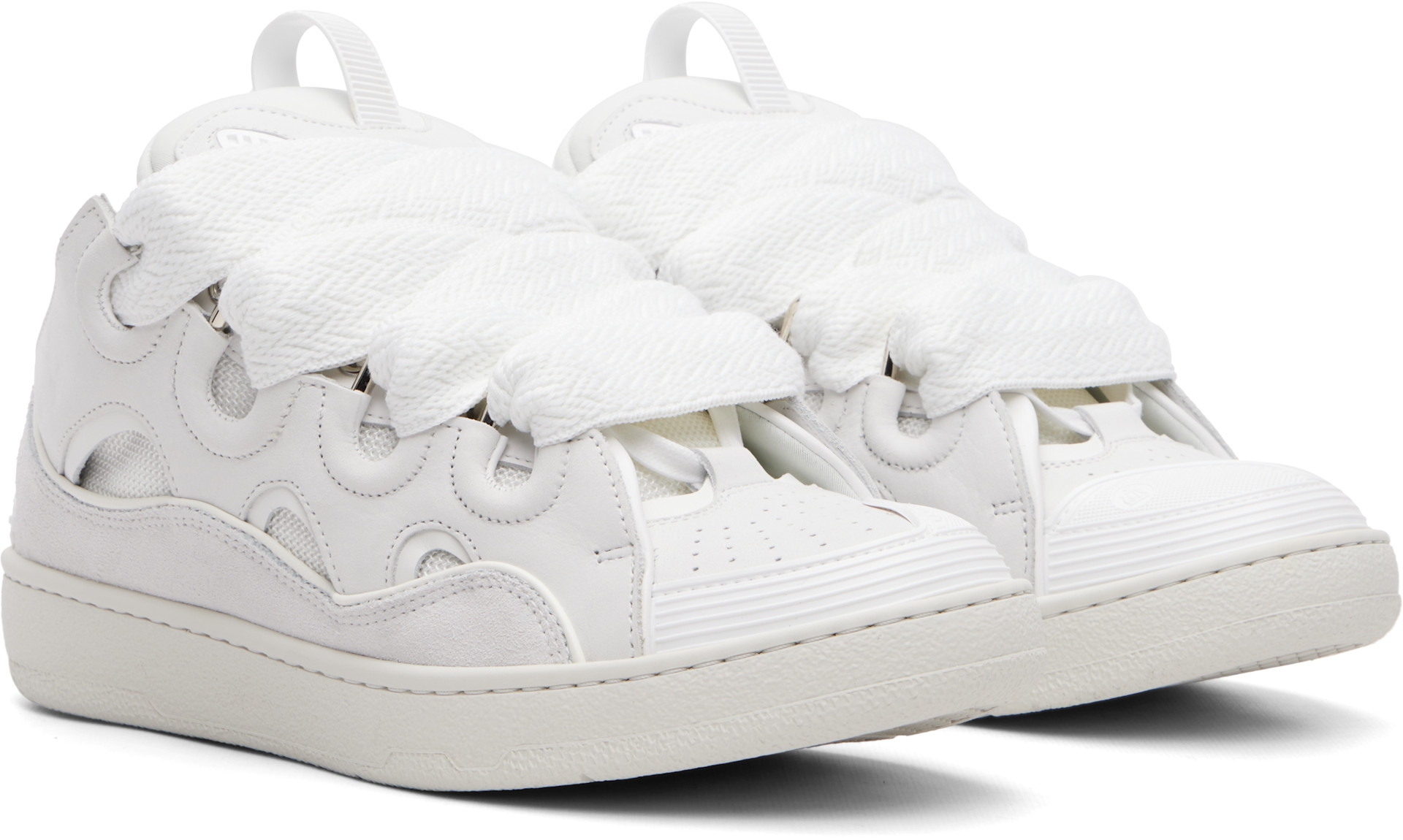 Lanvin - White Curb Sneakers