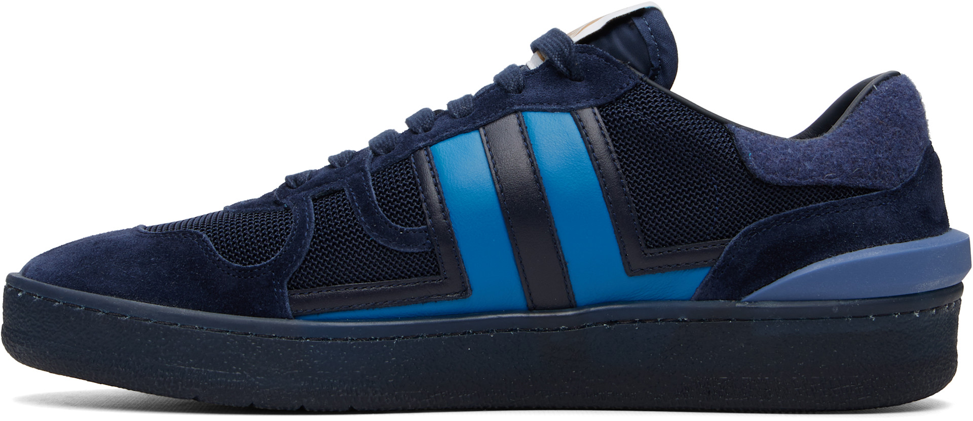 Lanvin - Blue Clay Felt Sneakers