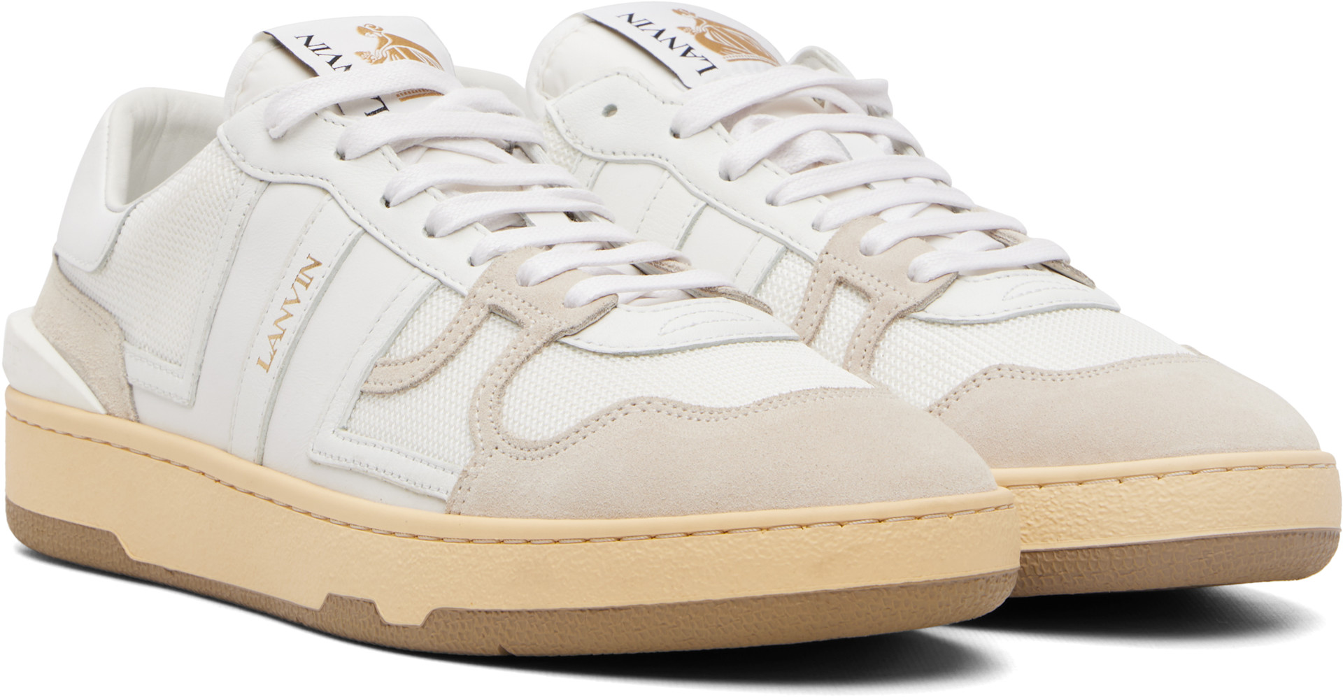 Lanvin - White Clay Sneakers
