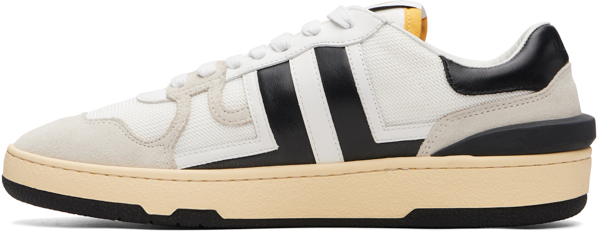 Lanvin - Baskets Clay blanc et noir