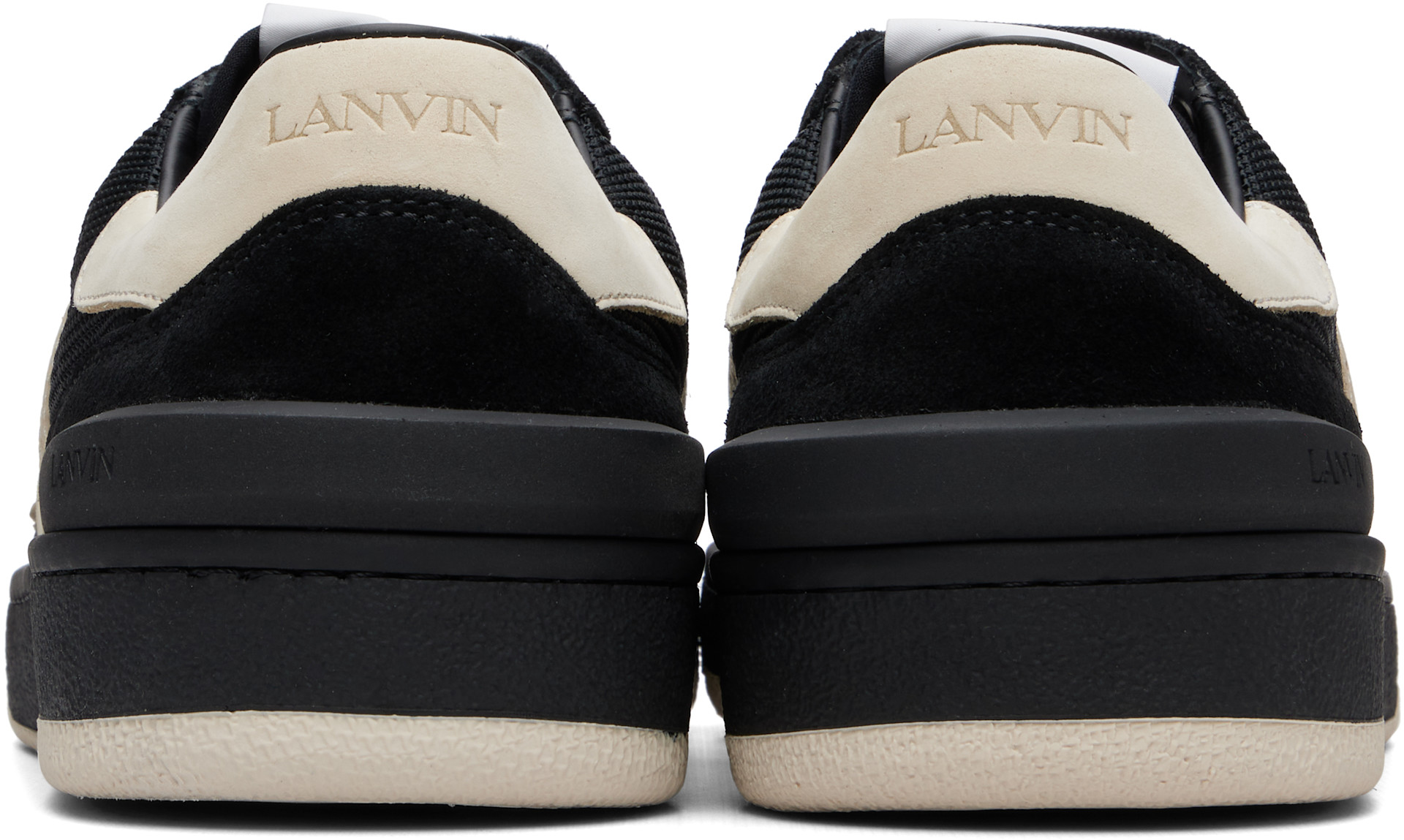 Lanvin - Black Clay Perforated Sneakers