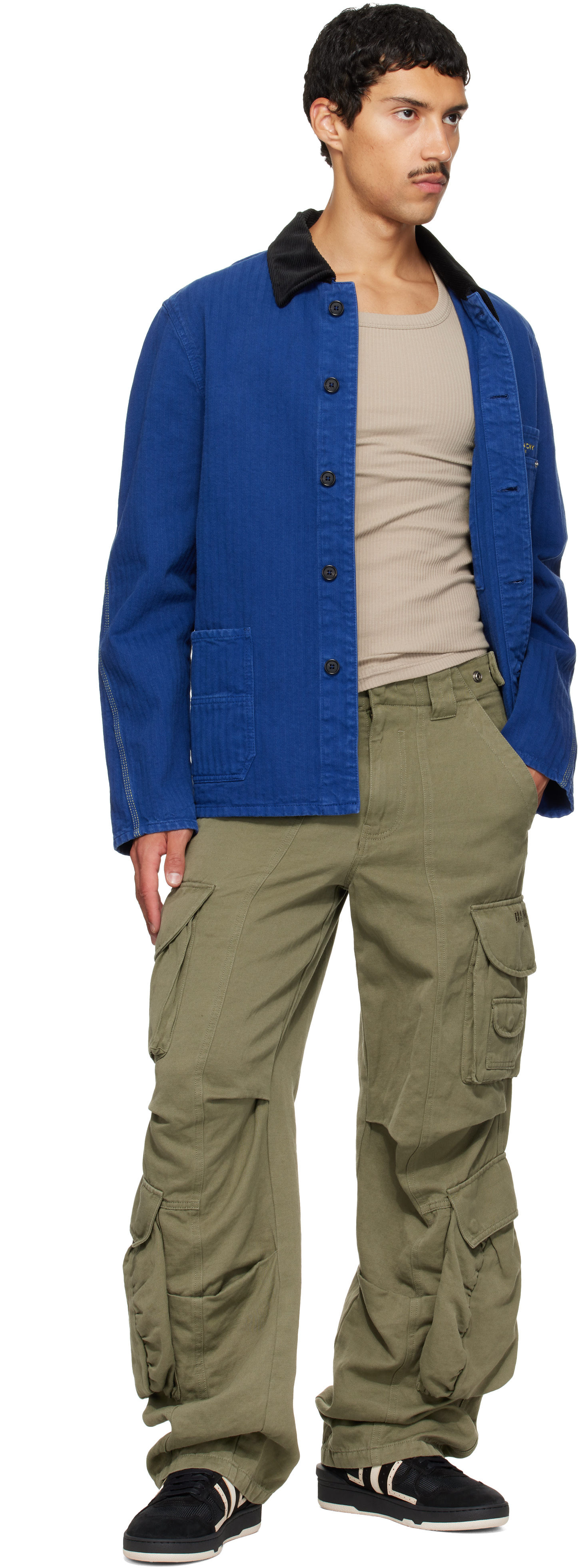 Lanvin - 黑色 Clay Perforated 运动鞋