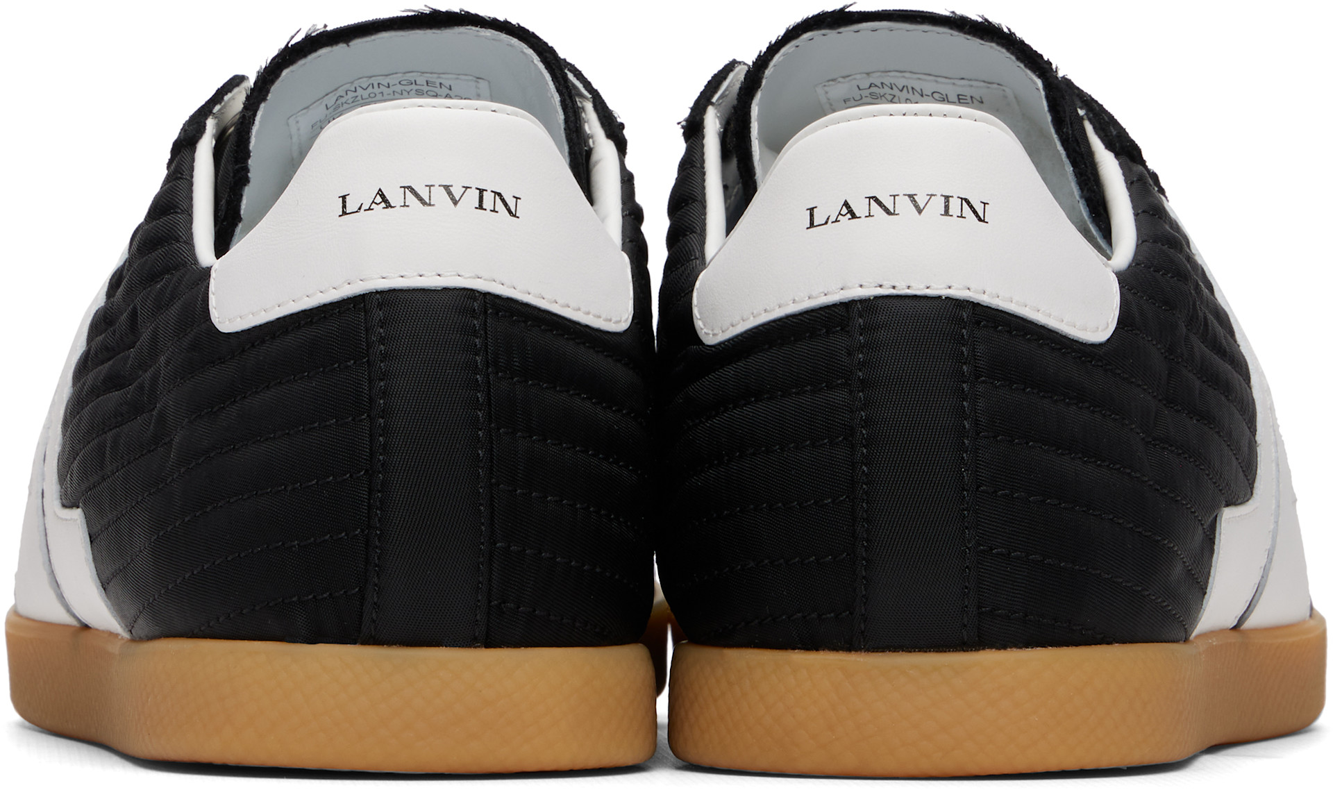 Lanvin: ブラック Nylon Glen 2.0 スニーカー | SSENSE 日本