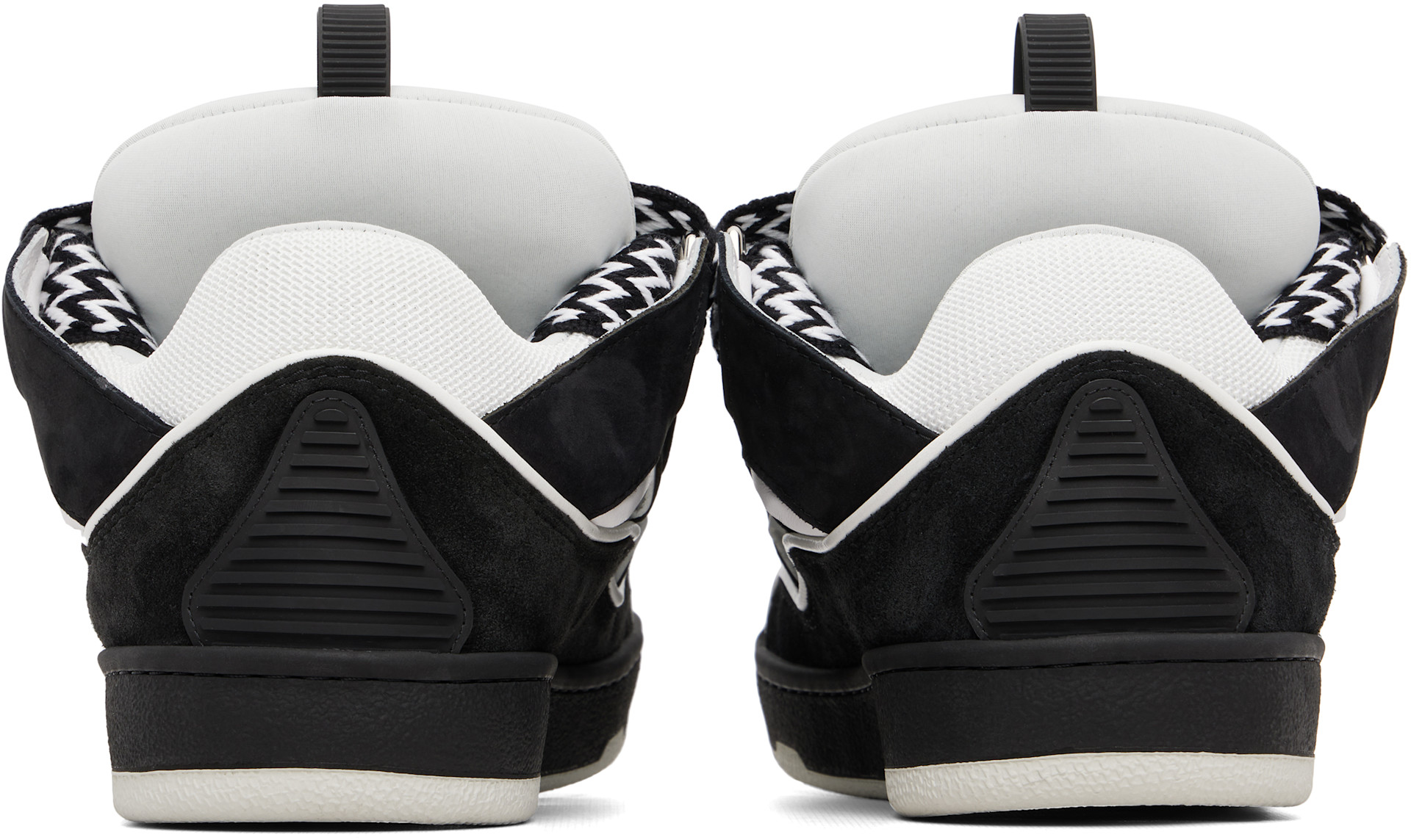 Lanvin - Baskets Curb noir et blanc
