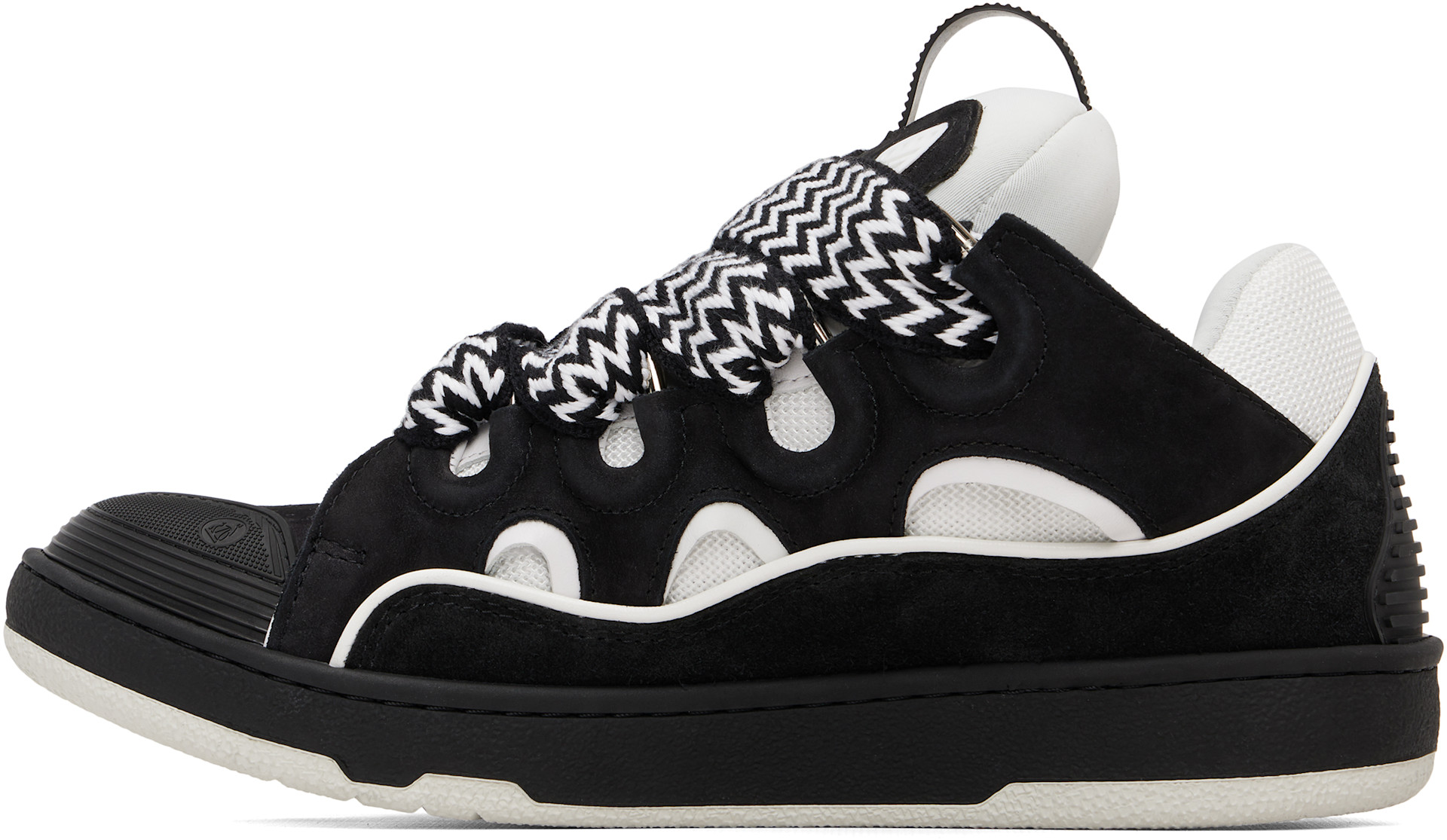 Lanvin - Baskets Curb noir et blanc