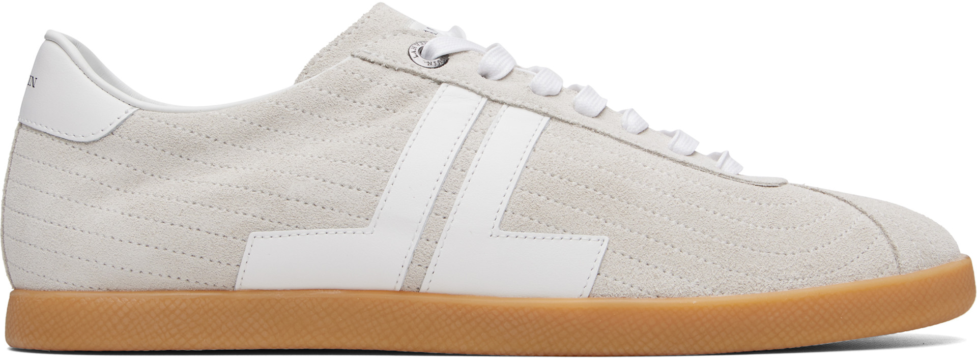Lanvin - オフホワイト Glen 2.0 レザースニーカー