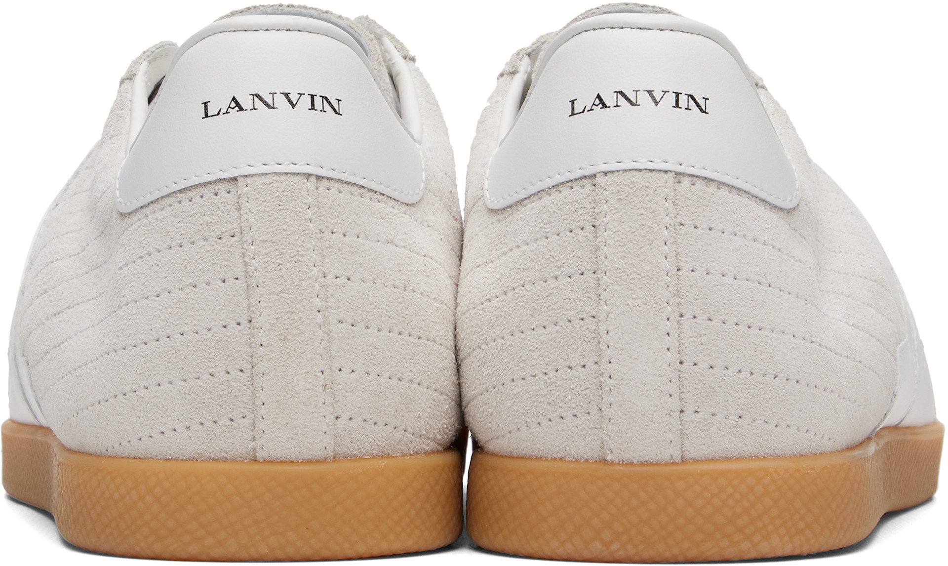 Lanvin - オフホワイト Glen 2.0 レザースニーカー
