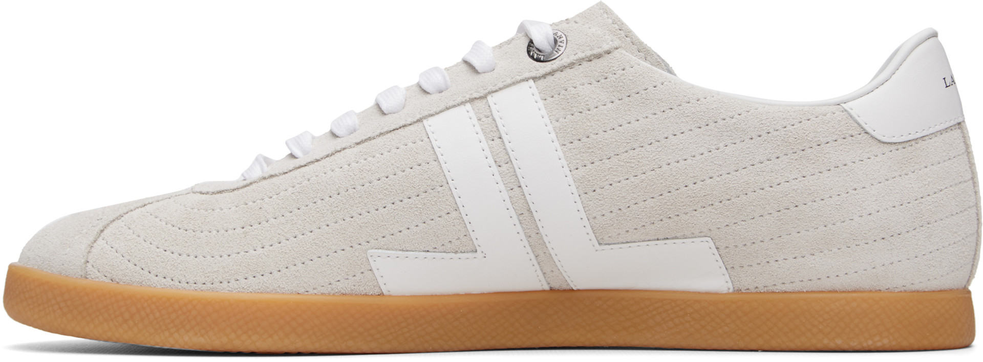 Lanvin - オフホワイト Glen 2.0 レザースニーカー