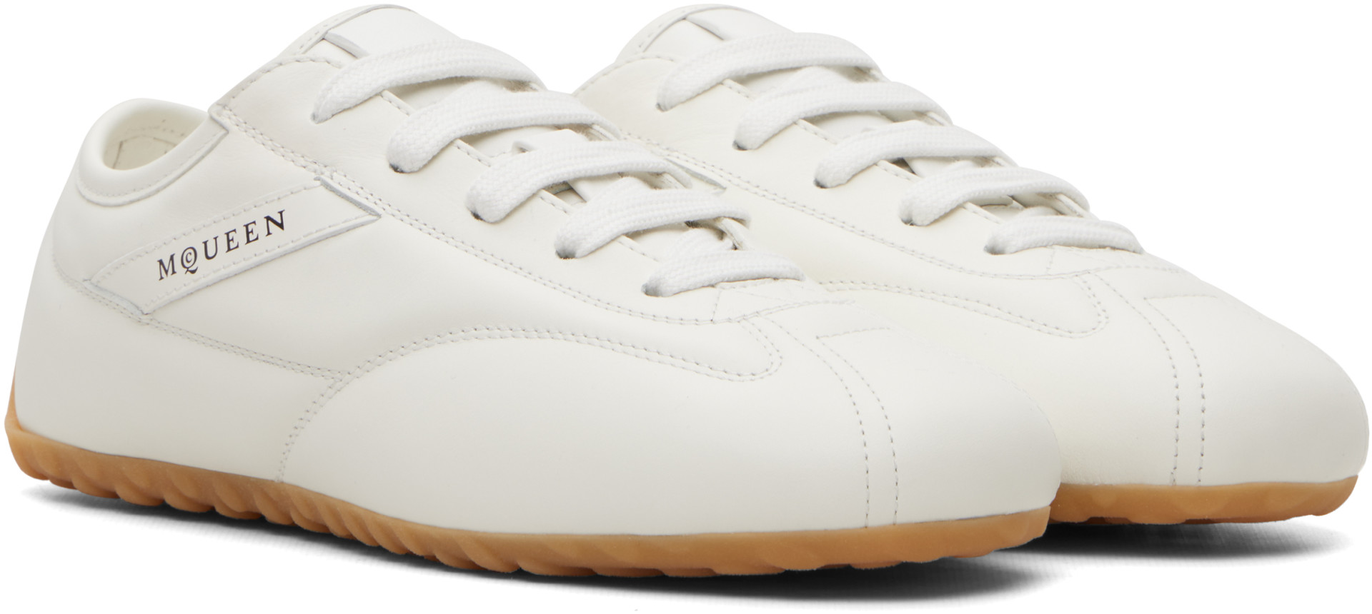 McQueen - Baskets rembourrées blanches