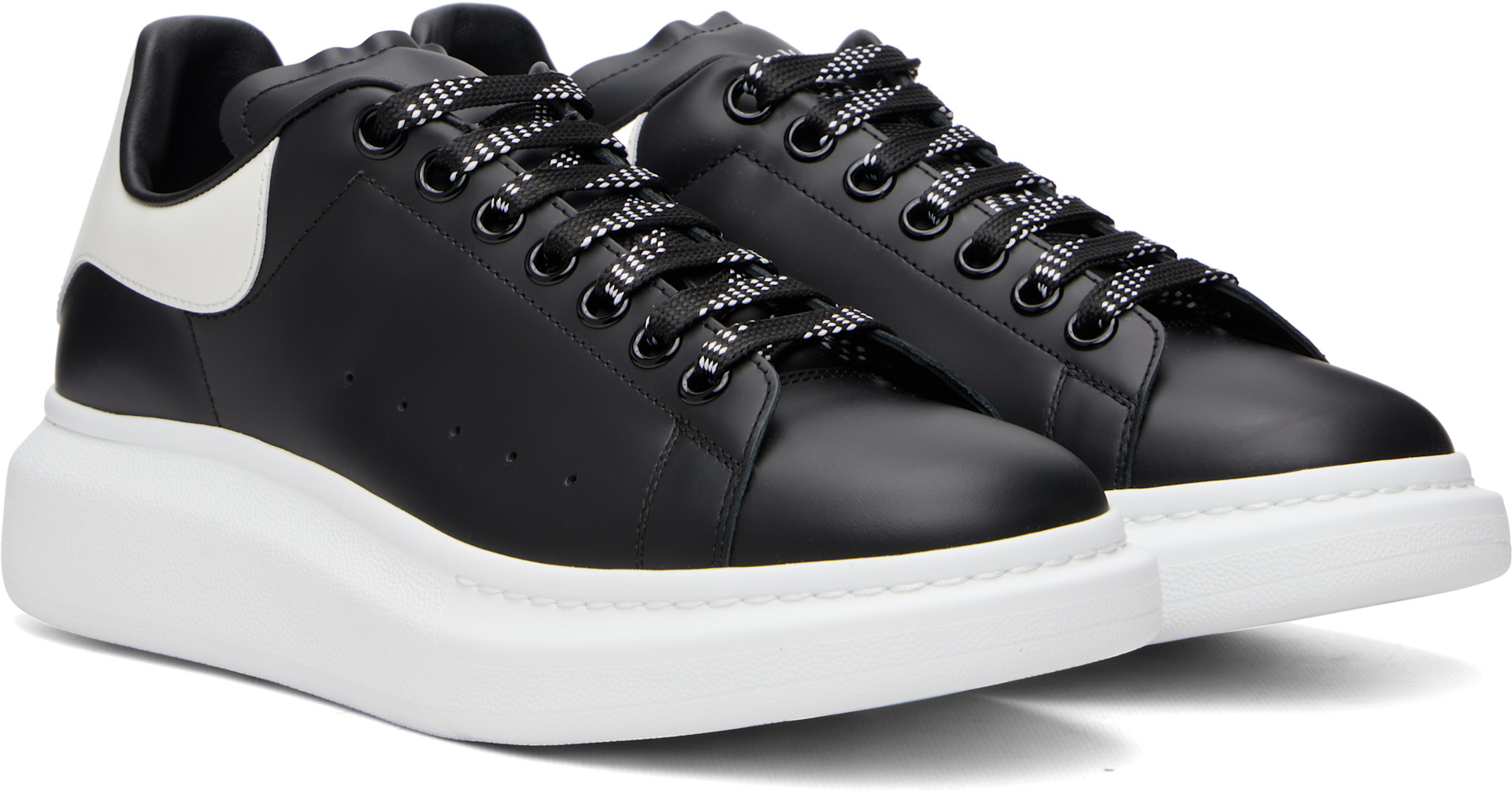 McQueen - Baskets Oversized noir et blanc