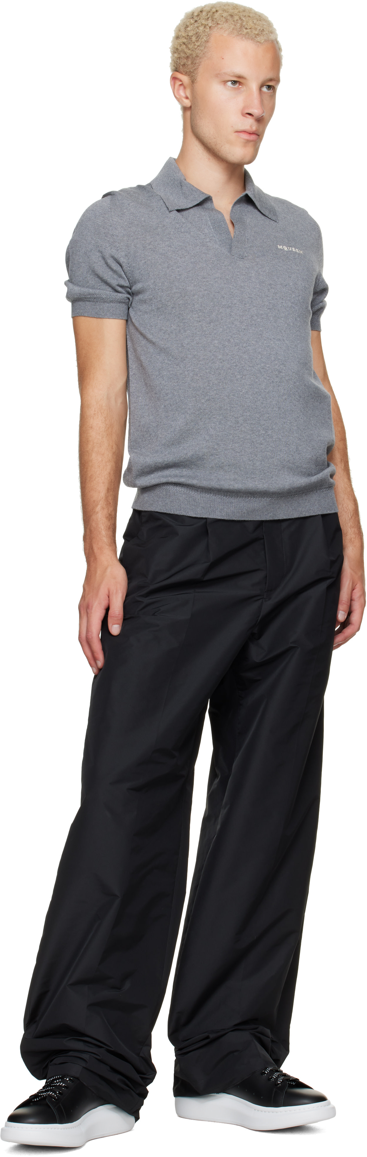 McQueen - Baskets Oversized noir et blanc
