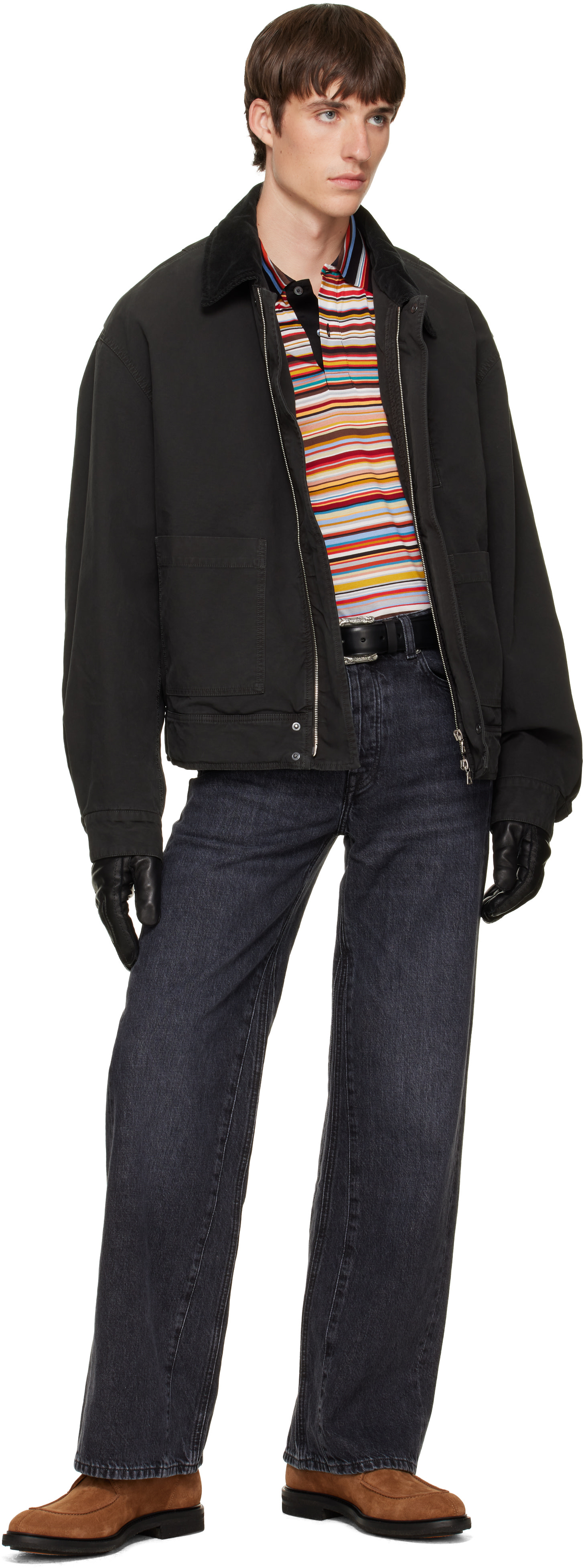 Paul Smith - Black 'Rabbit' Buckle Belt