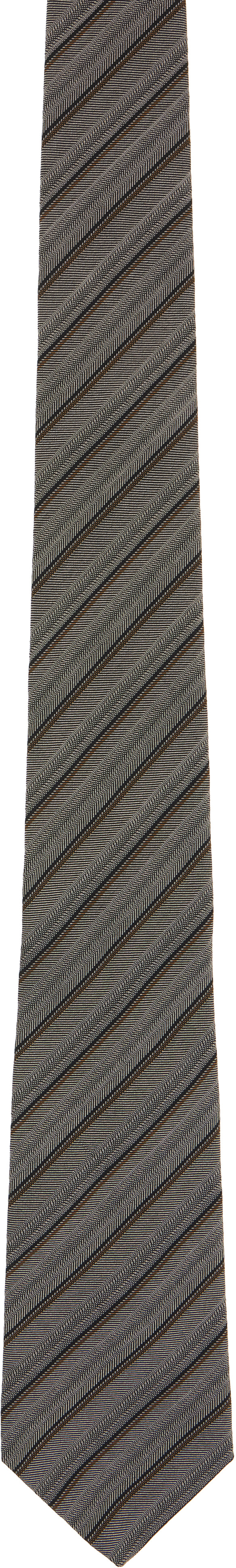 Paul Smith - Gray Diagonal Stripe Tie
