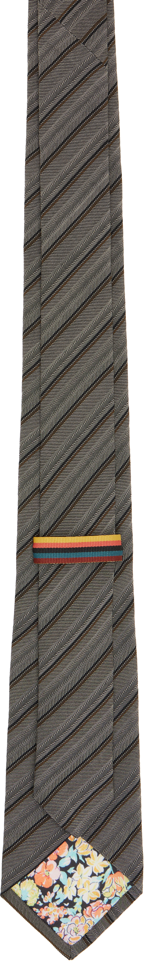 Paul Smith - Gray Diagonal Stripe Tie