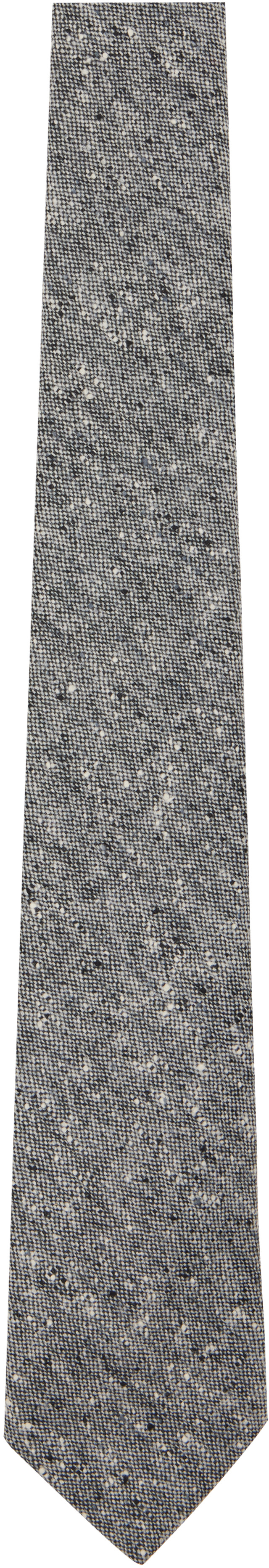 Paul Smith - Gray Wool Donegal Tie