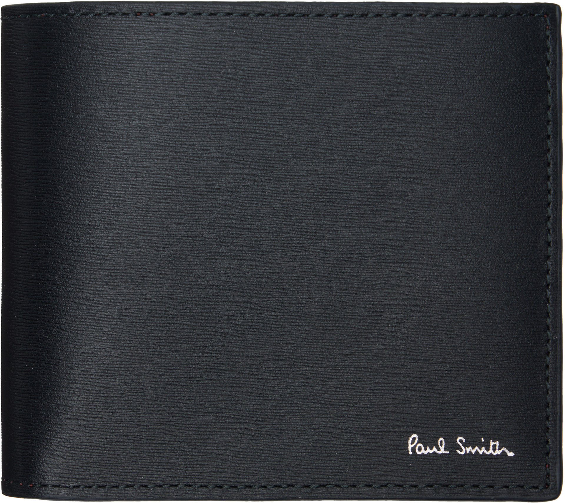 Paul Smith - Black 'Artist Stripe' Interior Wallet