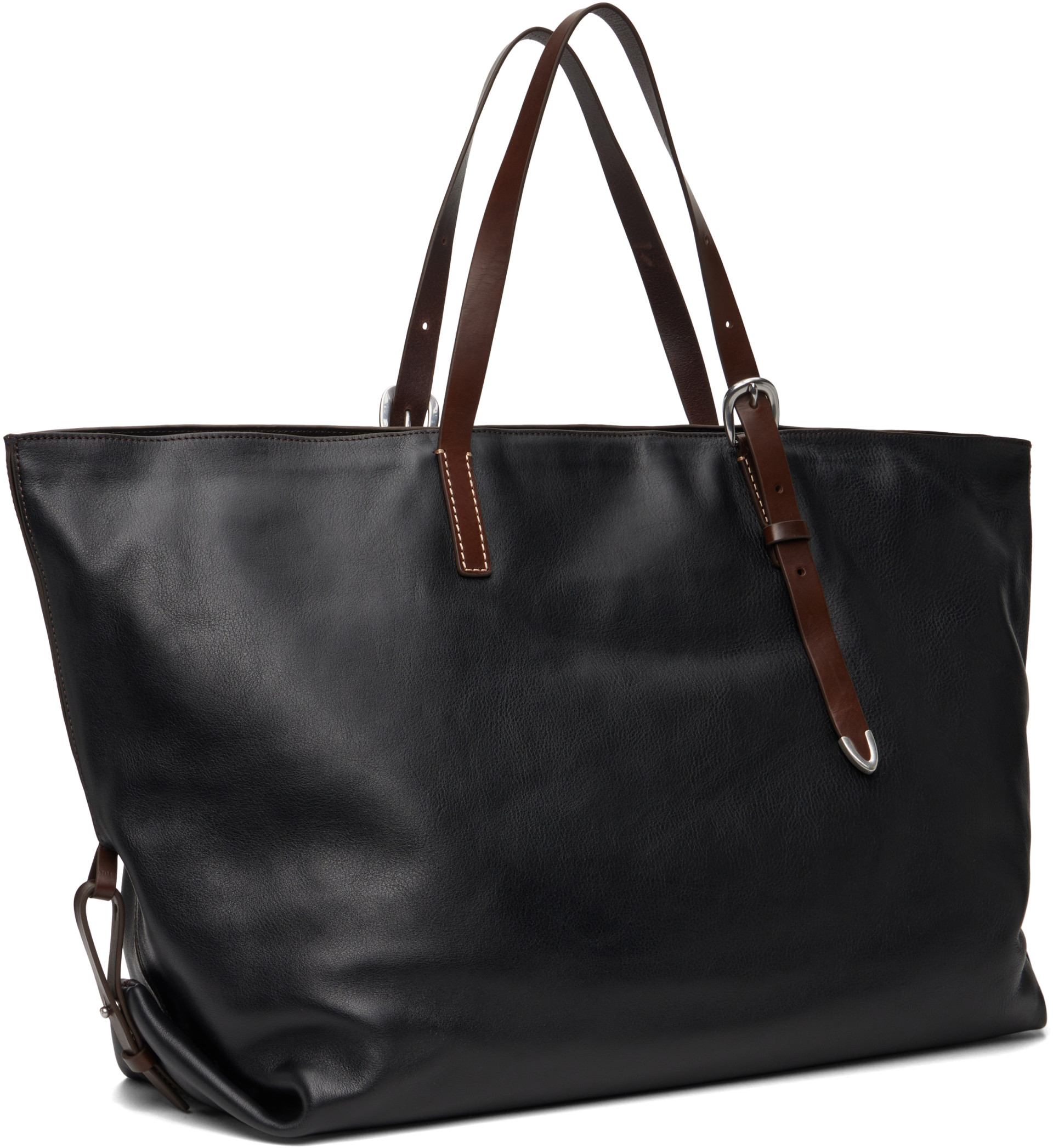 Paul Smith - Black Leather Duffle Bag