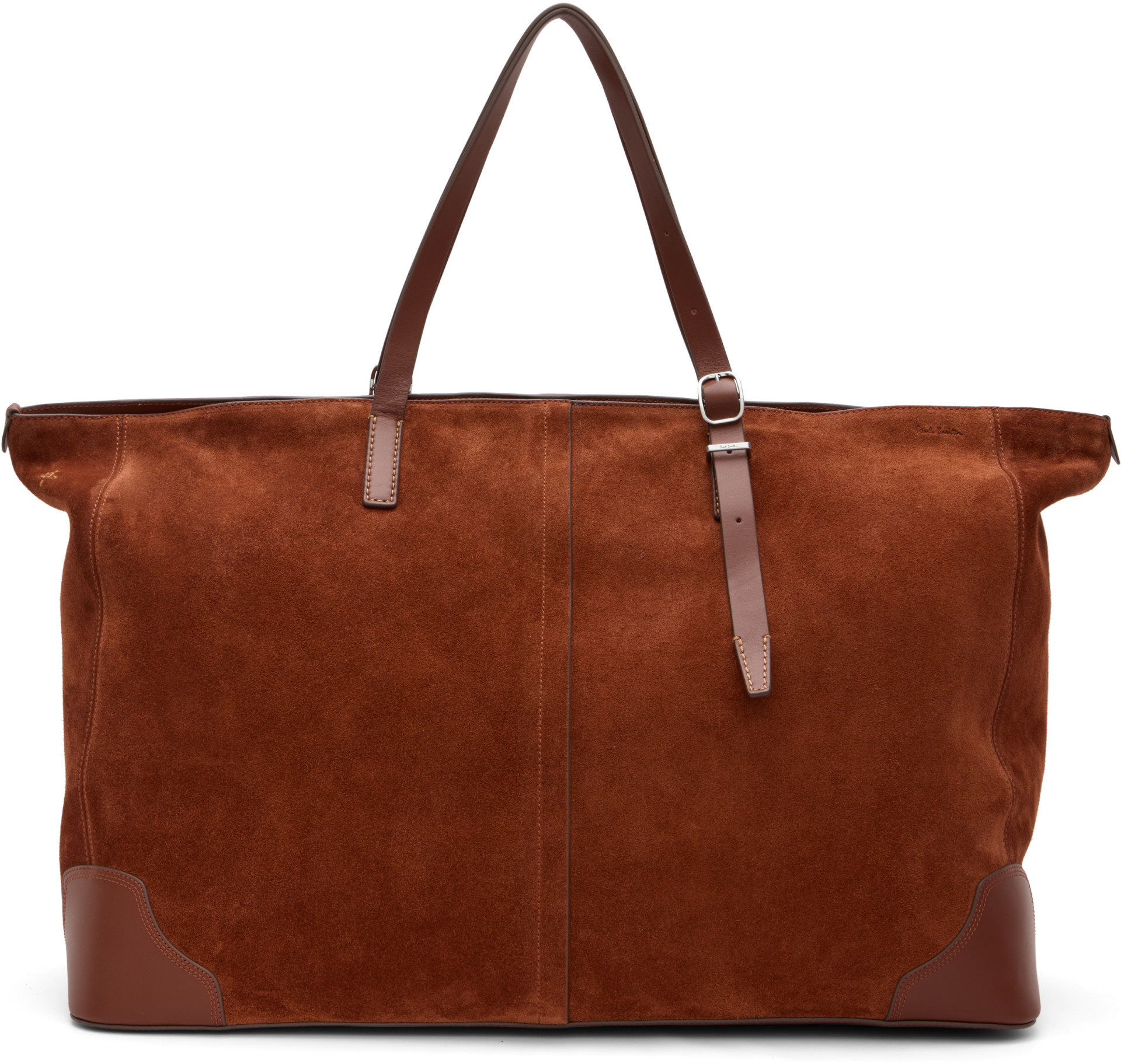 Paul Smith - Tan Suede Duffle Tote Bag