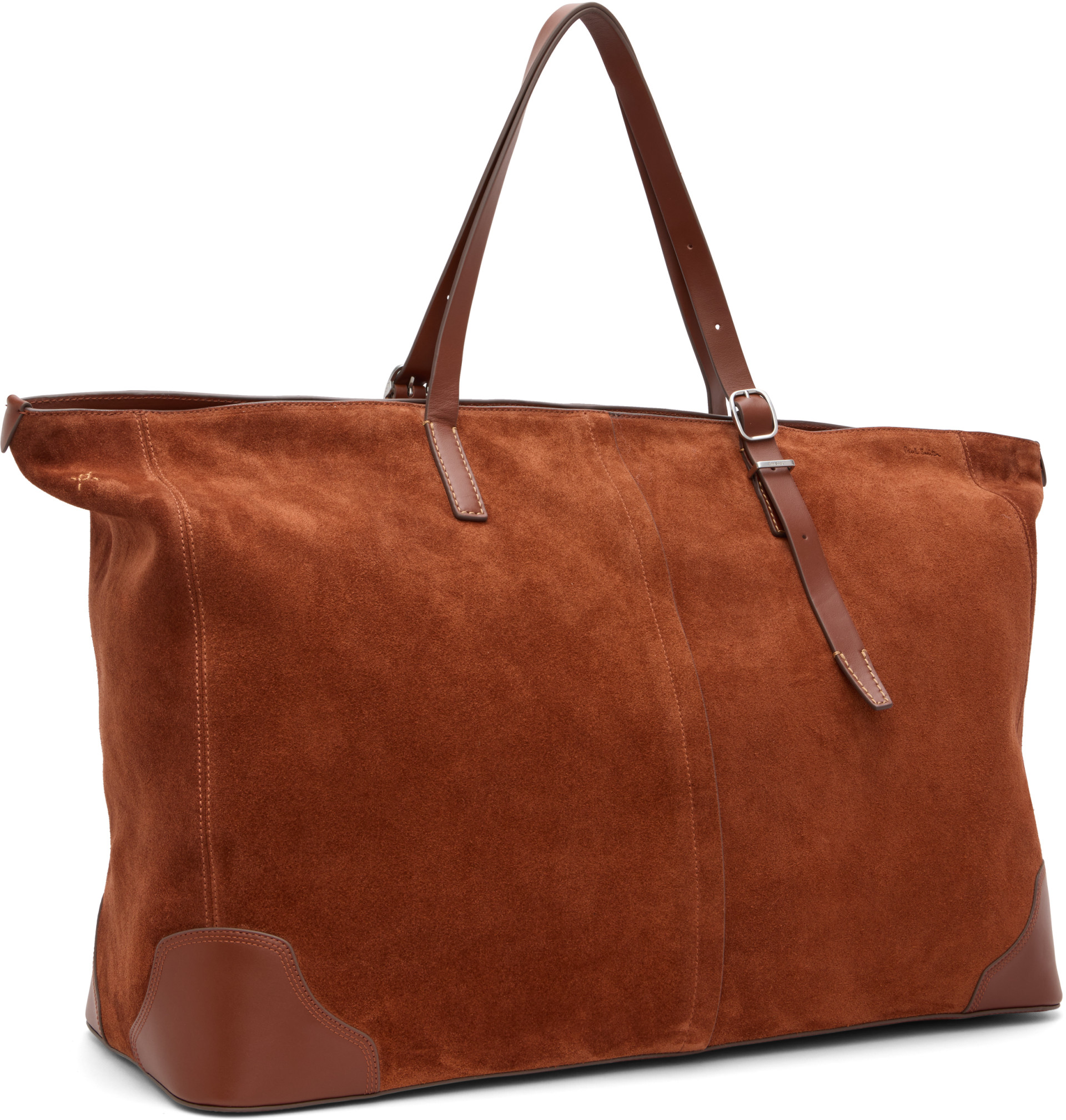 Paul Smith - Tan Suede Duffle Tote Bag